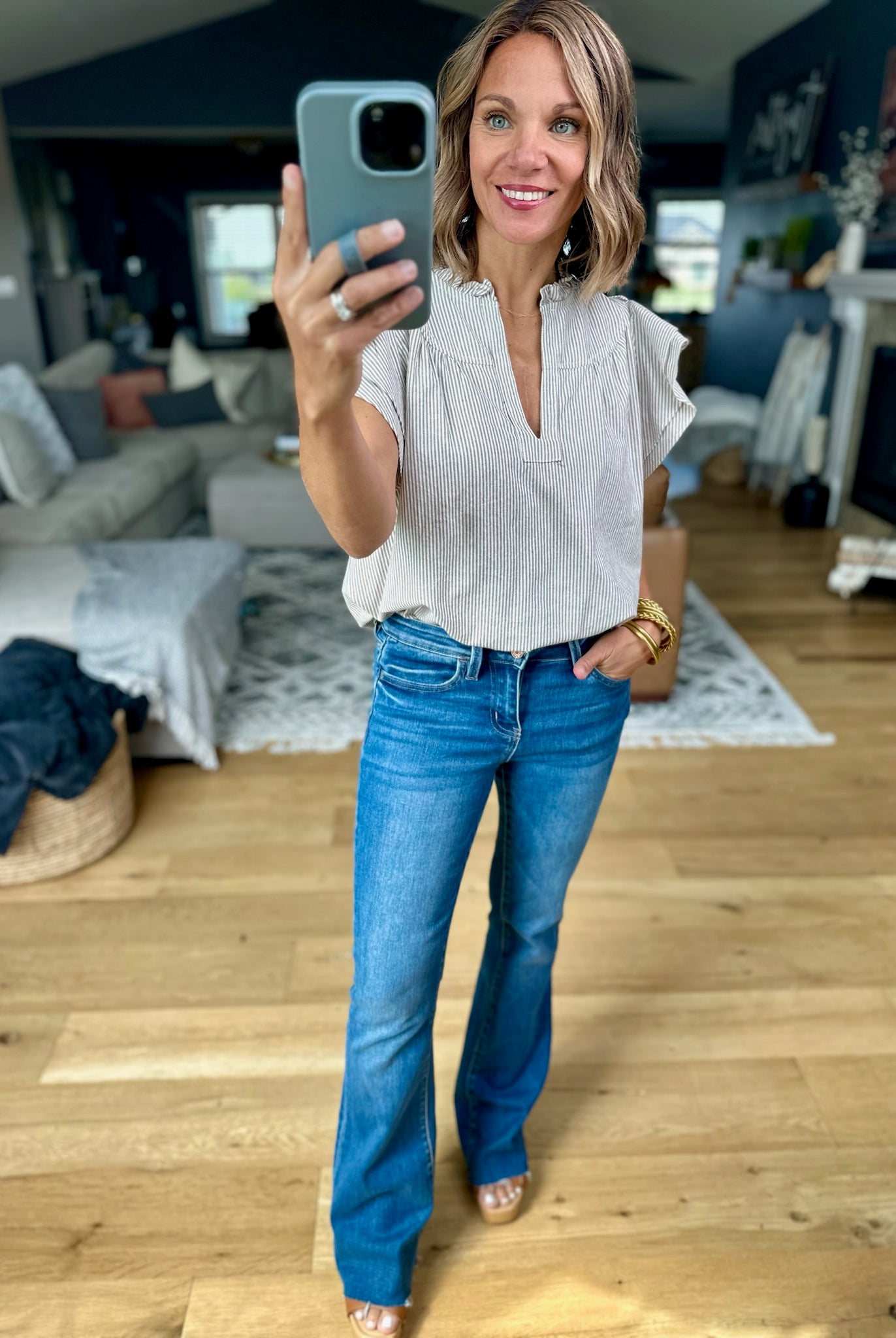 Final Thoughts Flutter Sleeve Top - Coco-Eesome-Anna Kaytes Boutique, Women's Fashion Boutique in Grinnell, Iowa