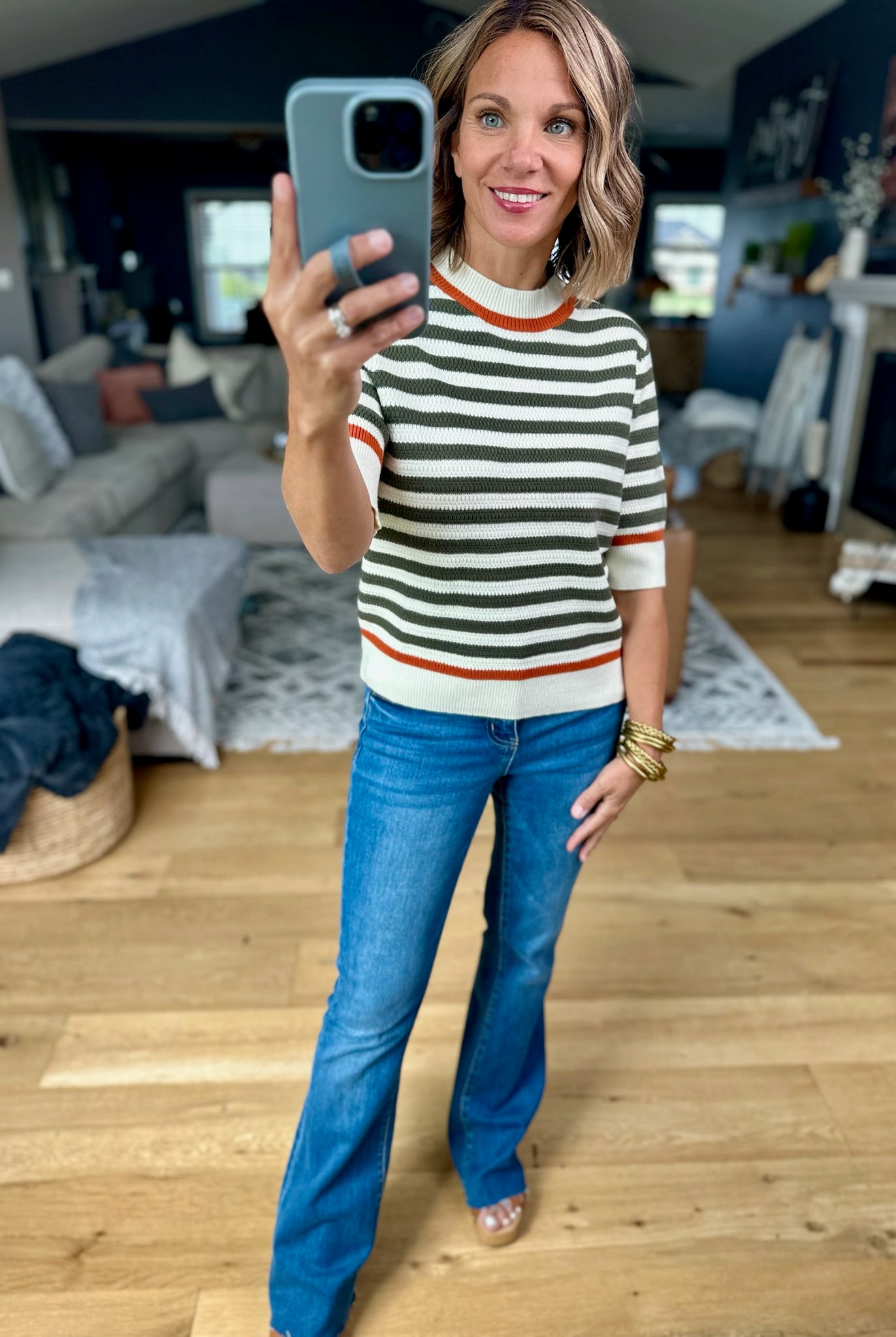 Big Weekend Ahead Striped Knit-THML-Anna Kaytes Boutique, Women's Fashion Boutique in Grinnell, Iowa