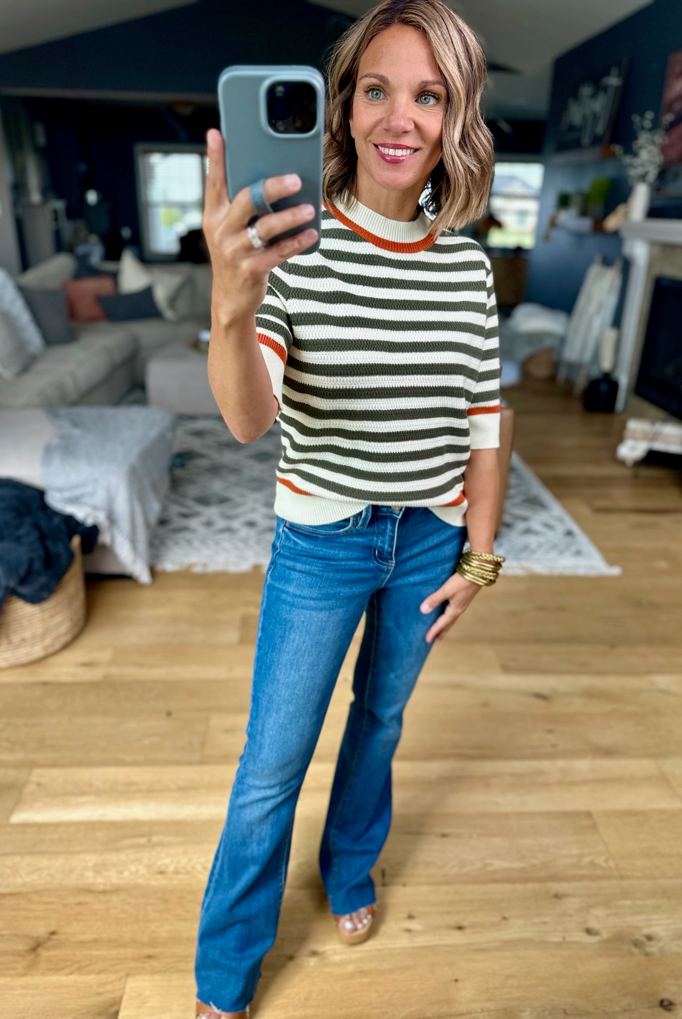 Big Weekend Ahead Striped Knit-THML-Anna Kaytes Boutique, Women's Fashion Boutique in Grinnell, Iowa