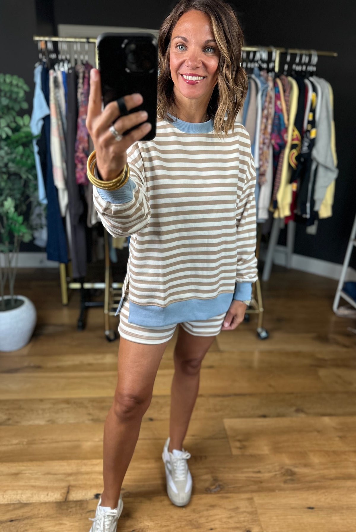 Essential Girl Striped Two-Piece Set-Two Piece Set-Blu Pepper-Anna Kaytes Boutique, Women's Fashion Boutique in Grinnell, Iowa