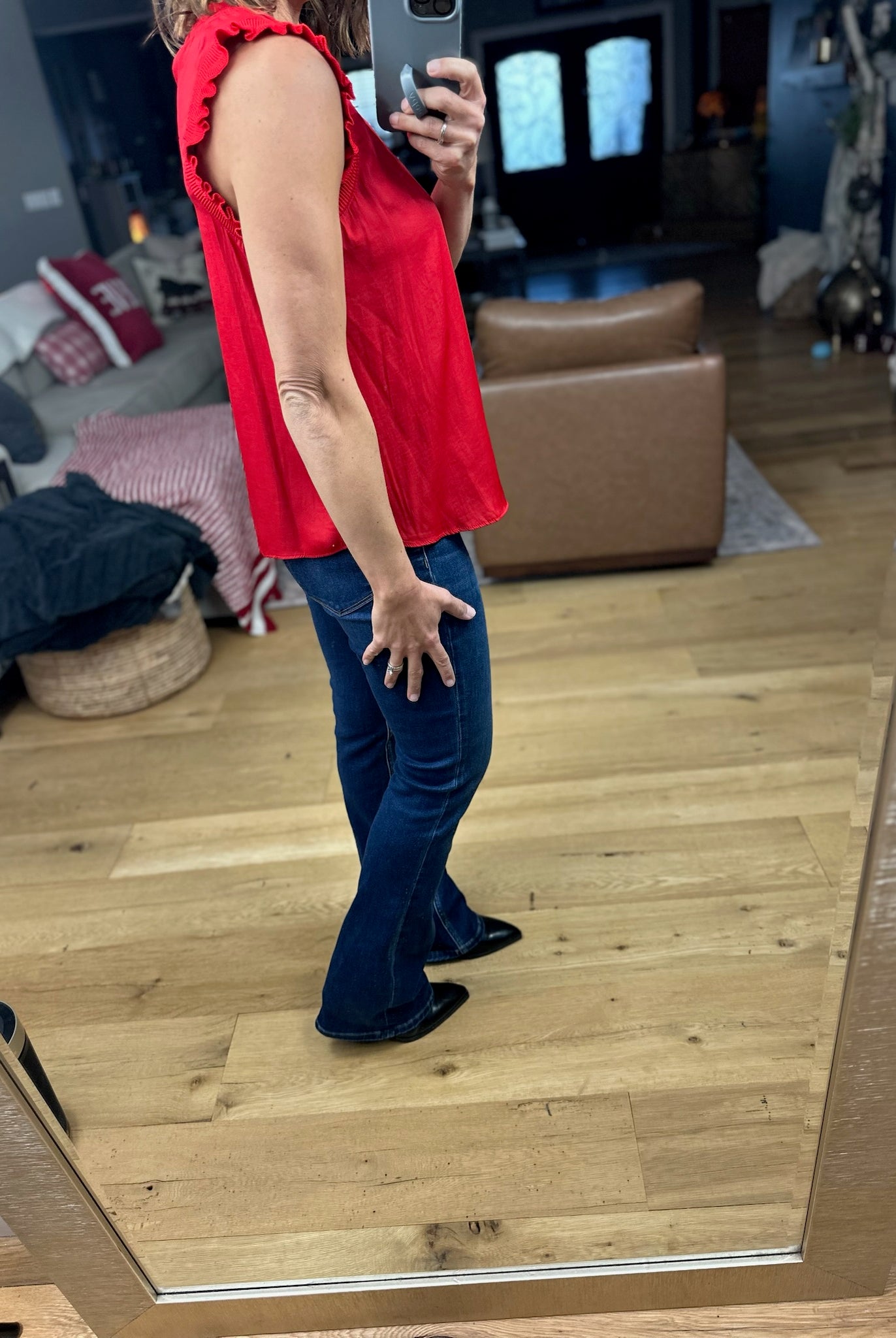 All For You Flutter Sleeve Top-Short Sleeves-Skies Are Blue-Anna Kaytes Boutique, Women's Fashion Boutique in Grinnell, Iowa