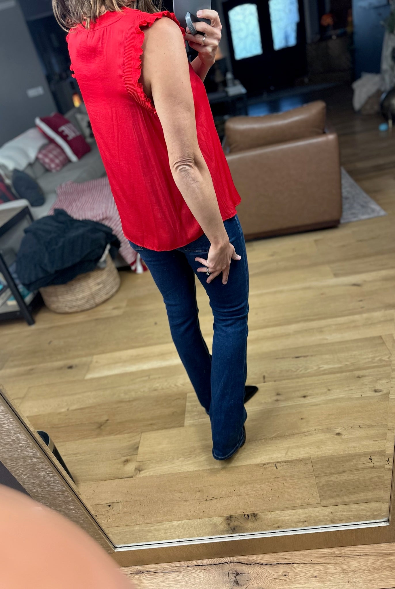 All For You Flutter Sleeve Top-Short Sleeves-Skies Are Blue-Anna Kaytes Boutique, Women's Fashion Boutique in Grinnell, Iowa