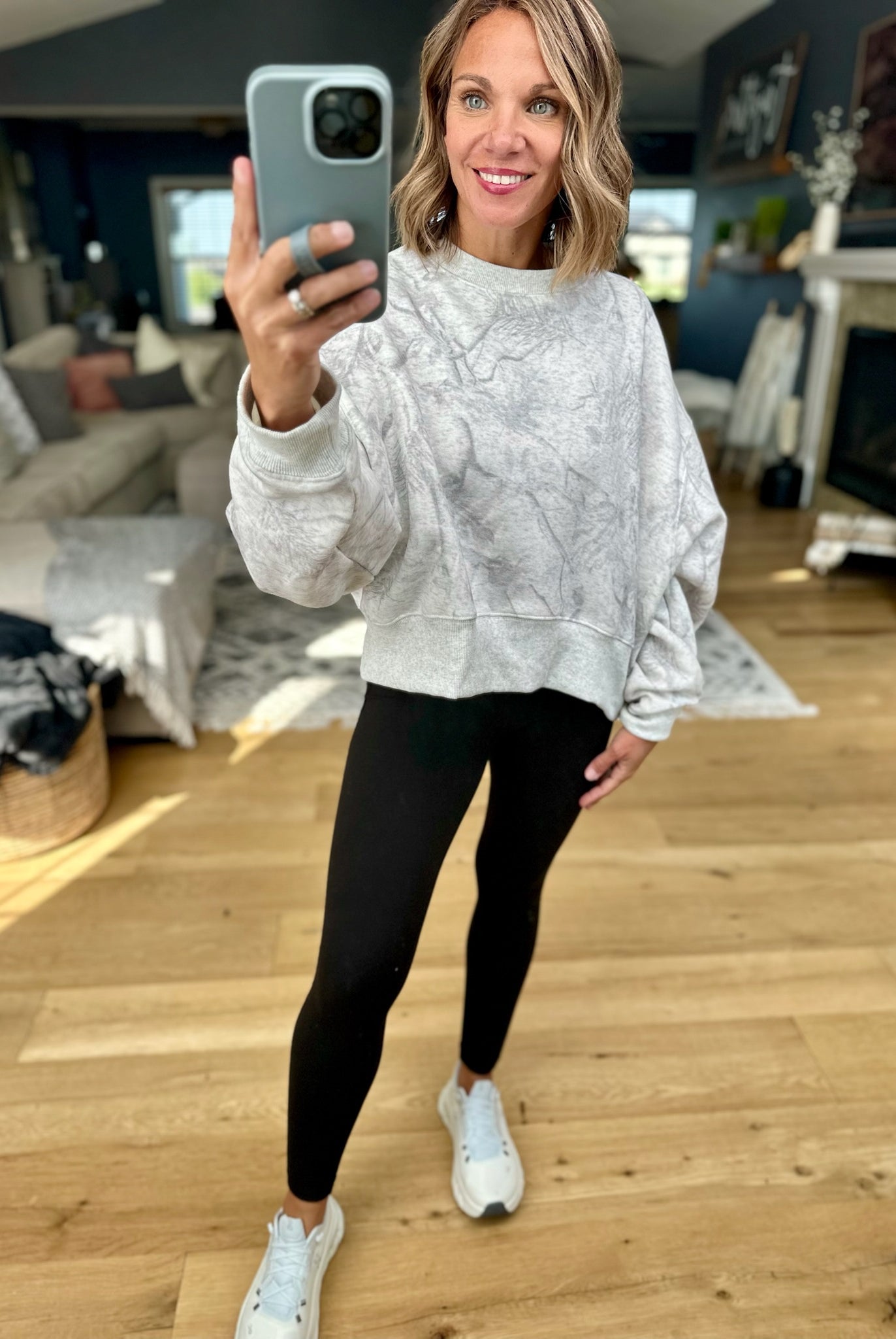 Out Of The Woods Camo Cropped Crewneck-TCEC-Anna Kaytes Boutique, Women's Fashion Boutique in Grinnell, Iowa