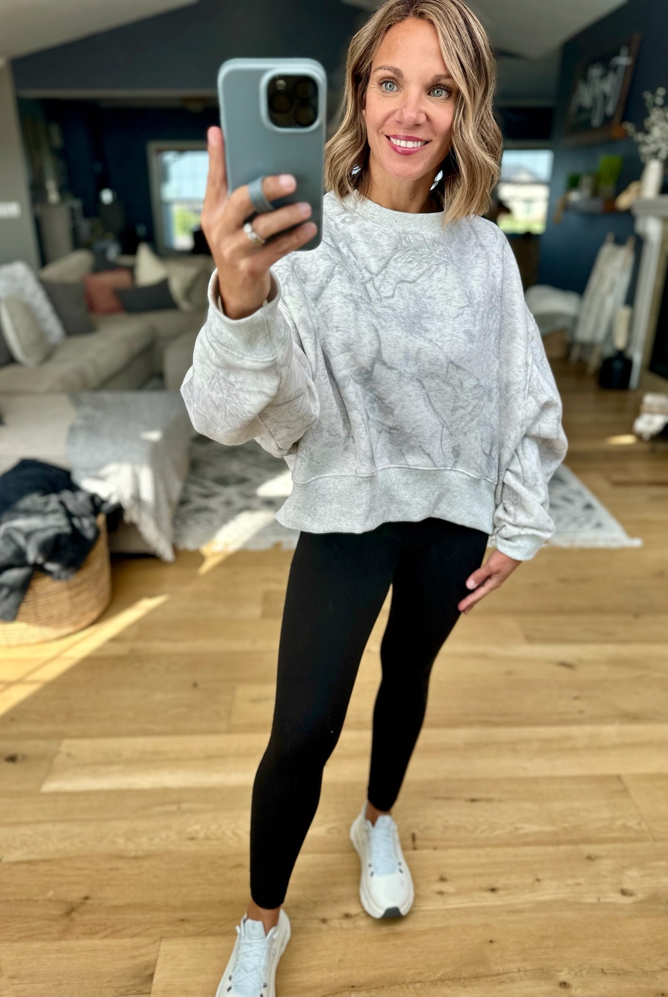 Out Of The Woods Camo Cropped Crewneck-TCEC-Anna Kaytes Boutique, Women's Fashion Boutique in Grinnell, Iowa