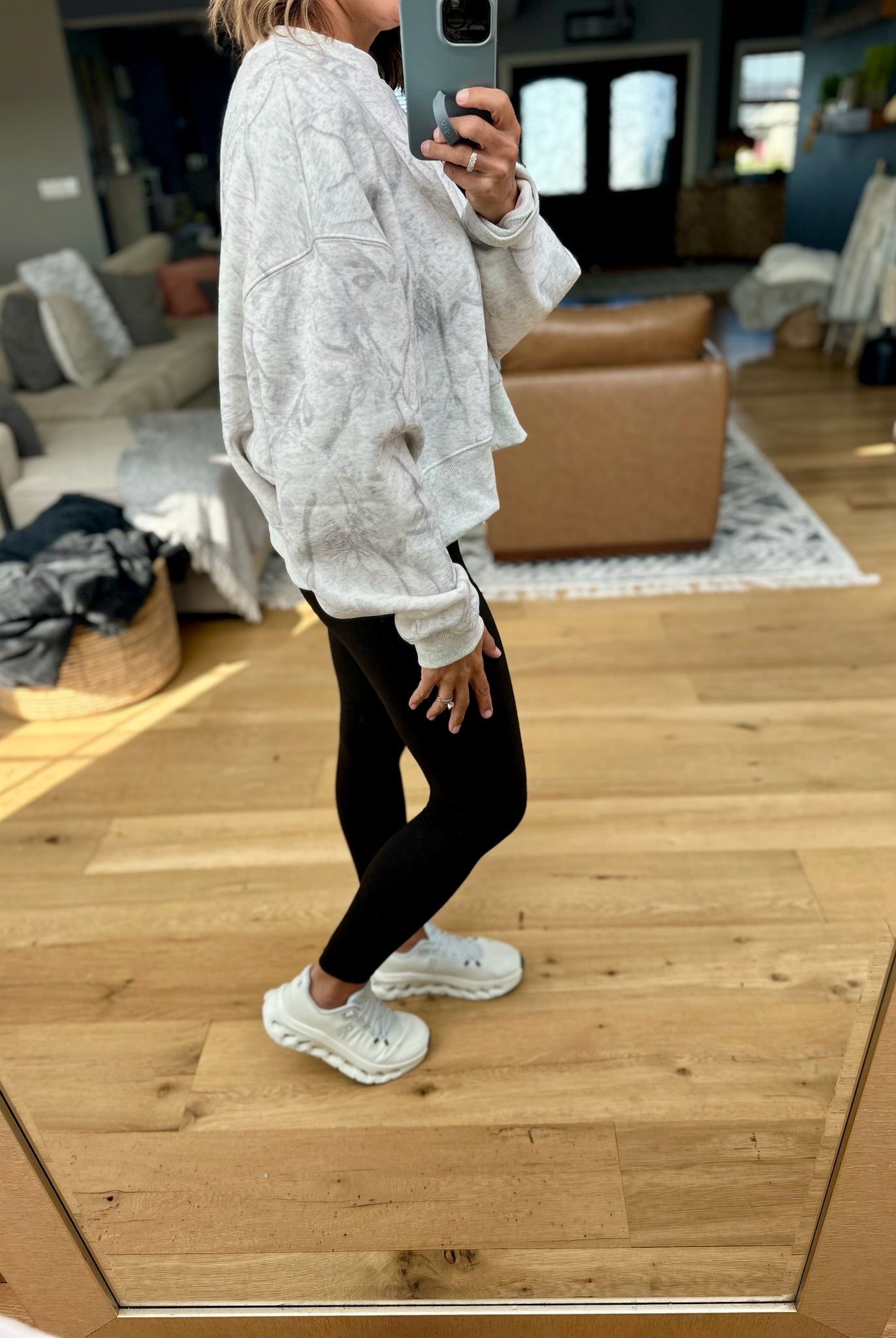 Out Of The Woods Camo Cropped Crewneck-TCEC-Anna Kaytes Boutique, Women's Fashion Boutique in Grinnell, Iowa