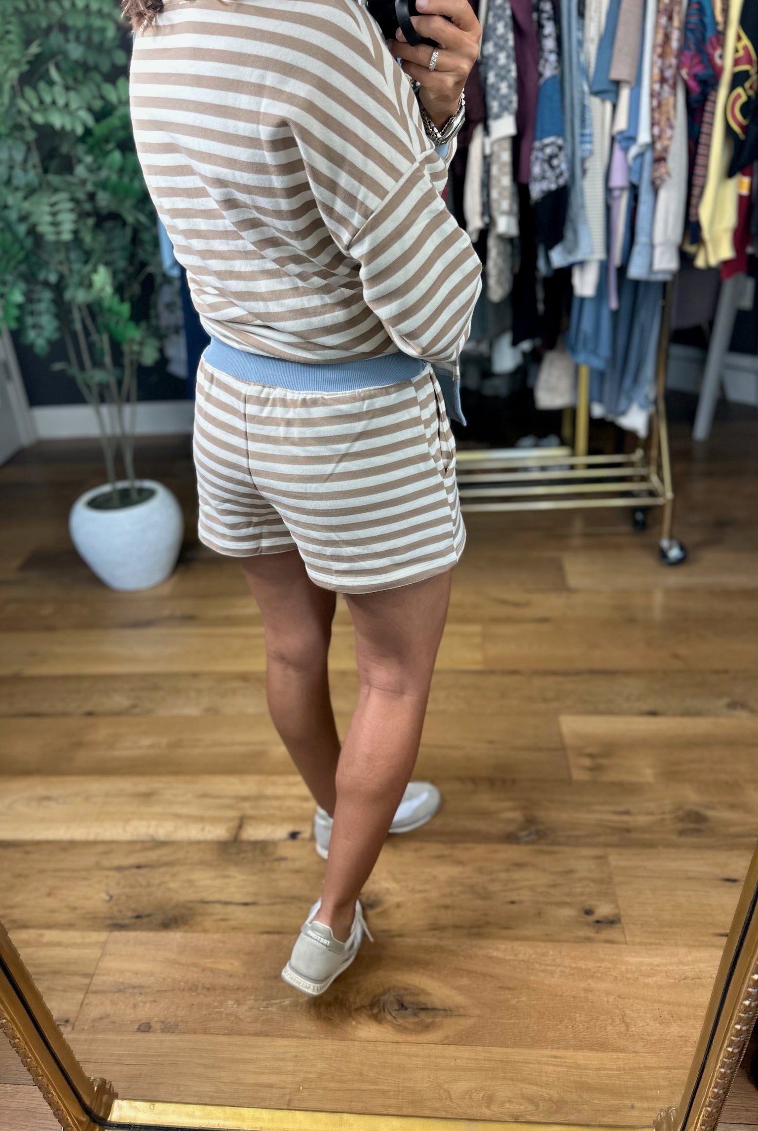 Essential Girl Striped Two-Piece Set-Two Piece Set-Blu Pepper-Anna Kaytes Boutique, Women's Fashion Boutique in Grinnell, Iowa