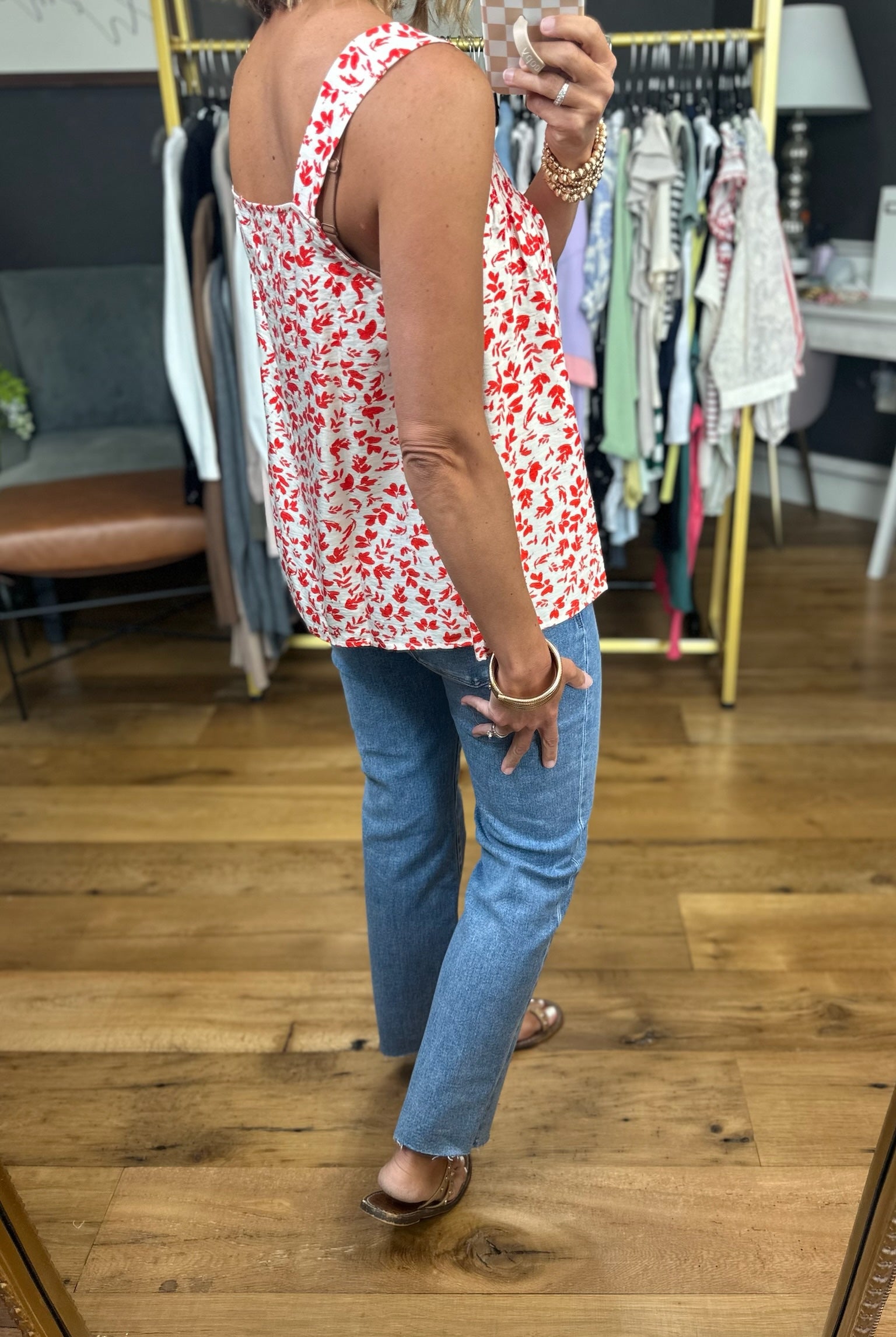 Something Magical Floral Top - Red-Staccato-Anna Kaytes Boutique, Women's Fashion Boutique in Grinnell, Iowa