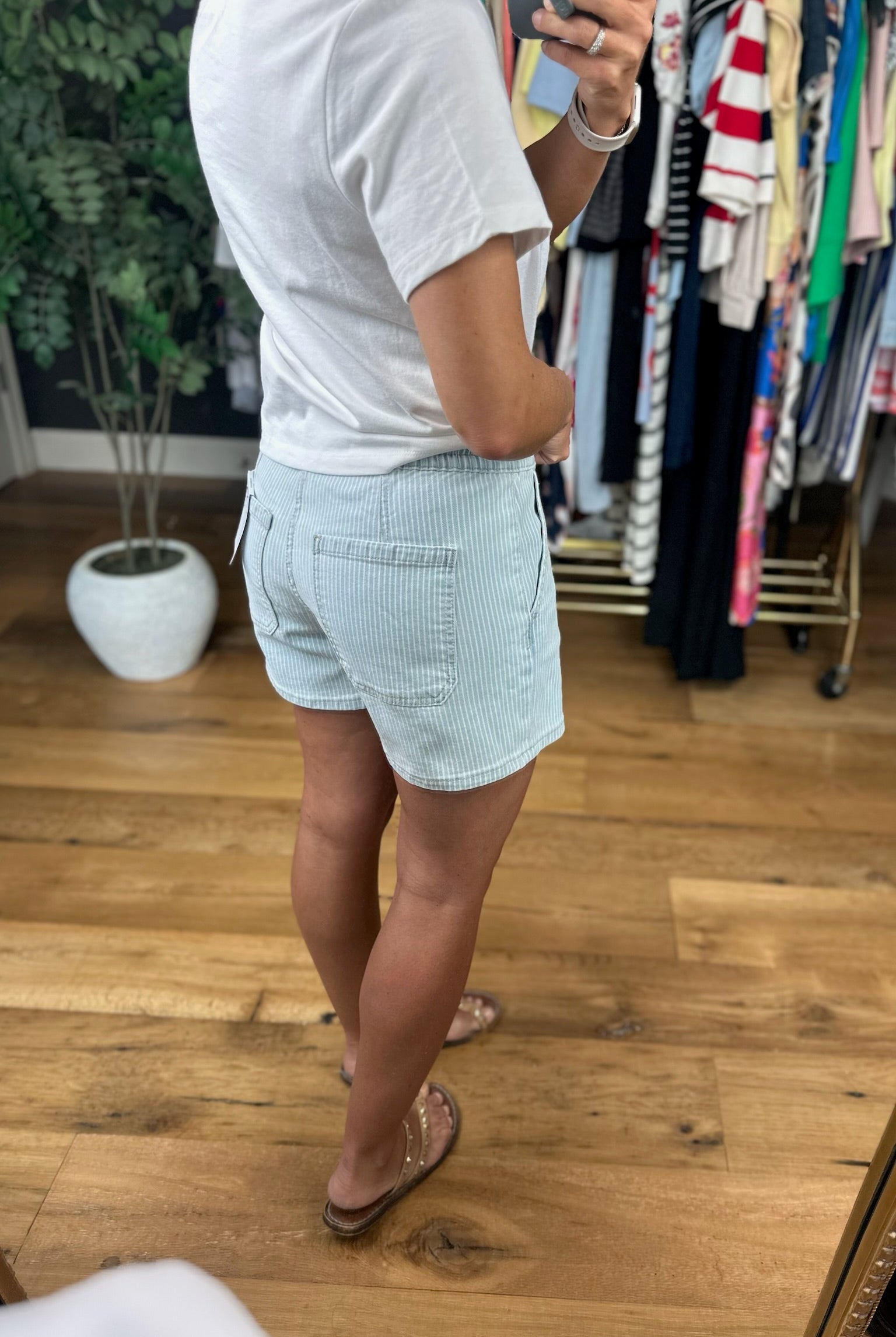 The Rebecca High-Rise Shorts-Shorts-Vervet-Anna Kaytes Boutique, Women's Fashion Boutique in Grinnell, Iowa