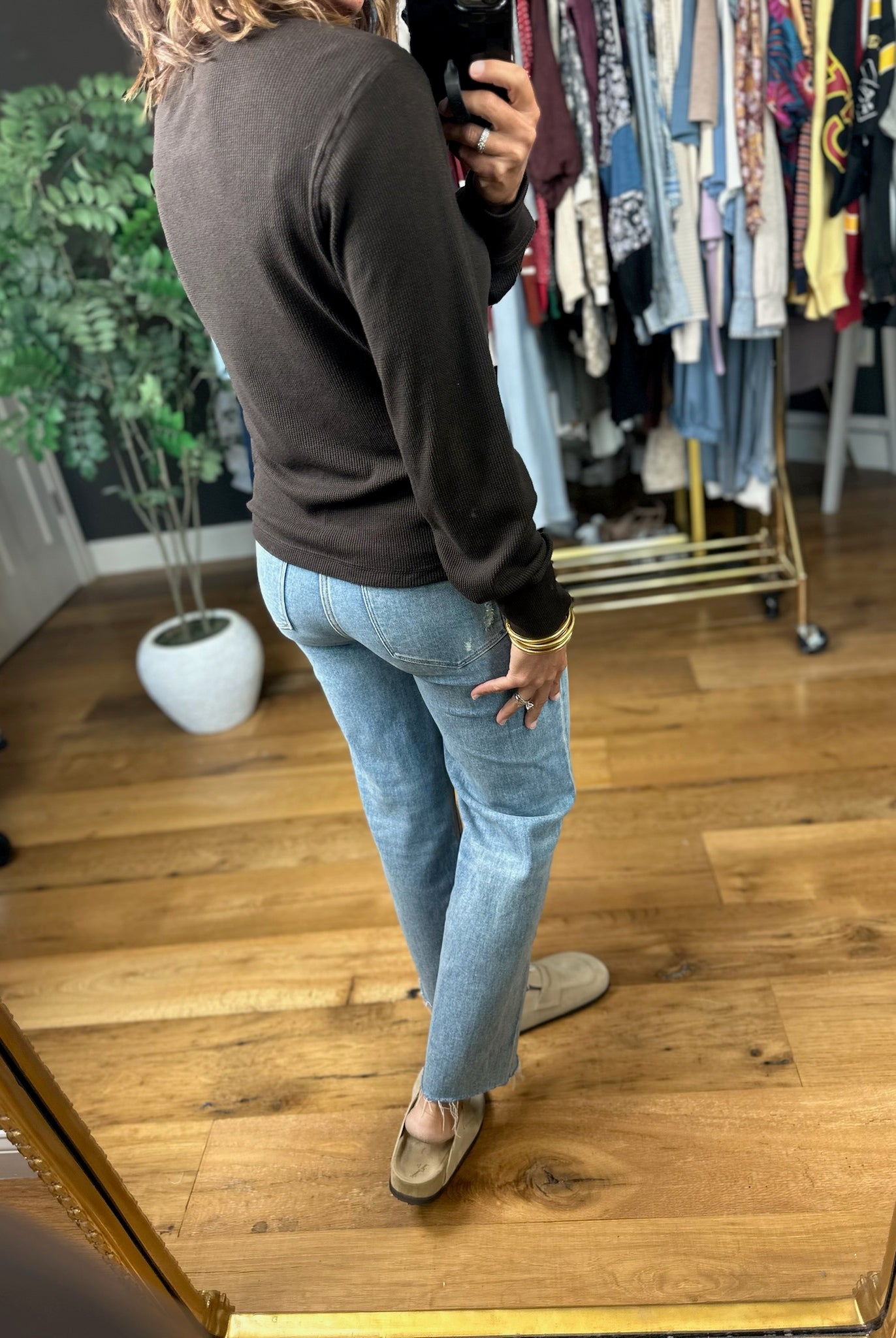 Love It Here Ribbed Henley Top-Long Sleeves-Thread & Supply-Anna Kaytes Boutique, Women's Fashion Boutique in Grinnell, Iowa