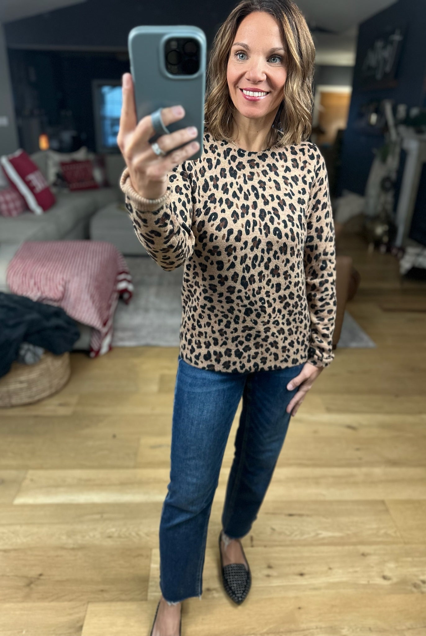 My Mission Animal Print Knit-Sweaters-Staccato-Anna Kaytes Boutique, Women's Fashion Boutique in Grinnell, Iowa