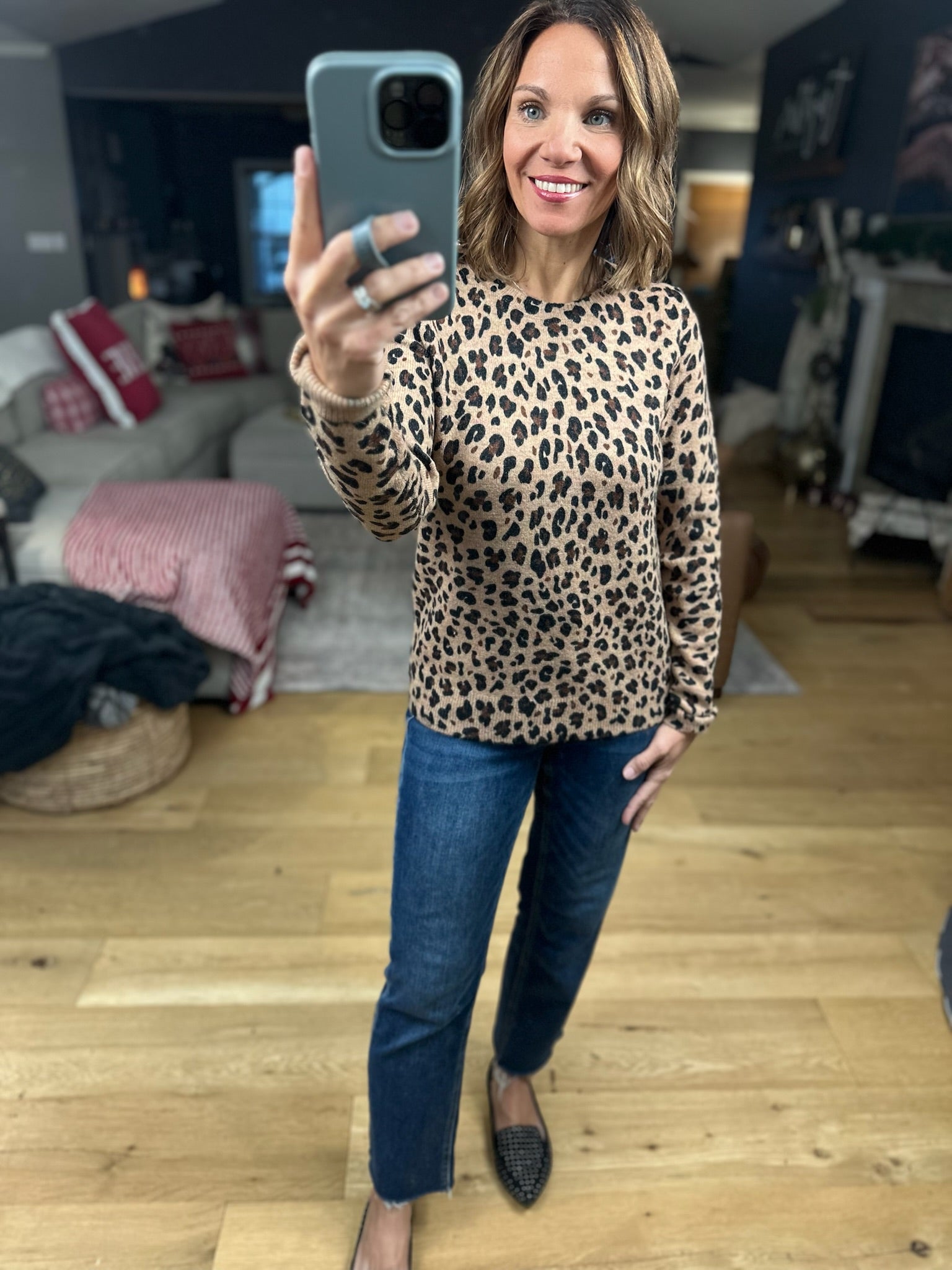My Mission Animal Print Knit-Sweaters-Staccato-Anna Kaytes Boutique, Women's Fashion Boutique in Grinnell, Iowa