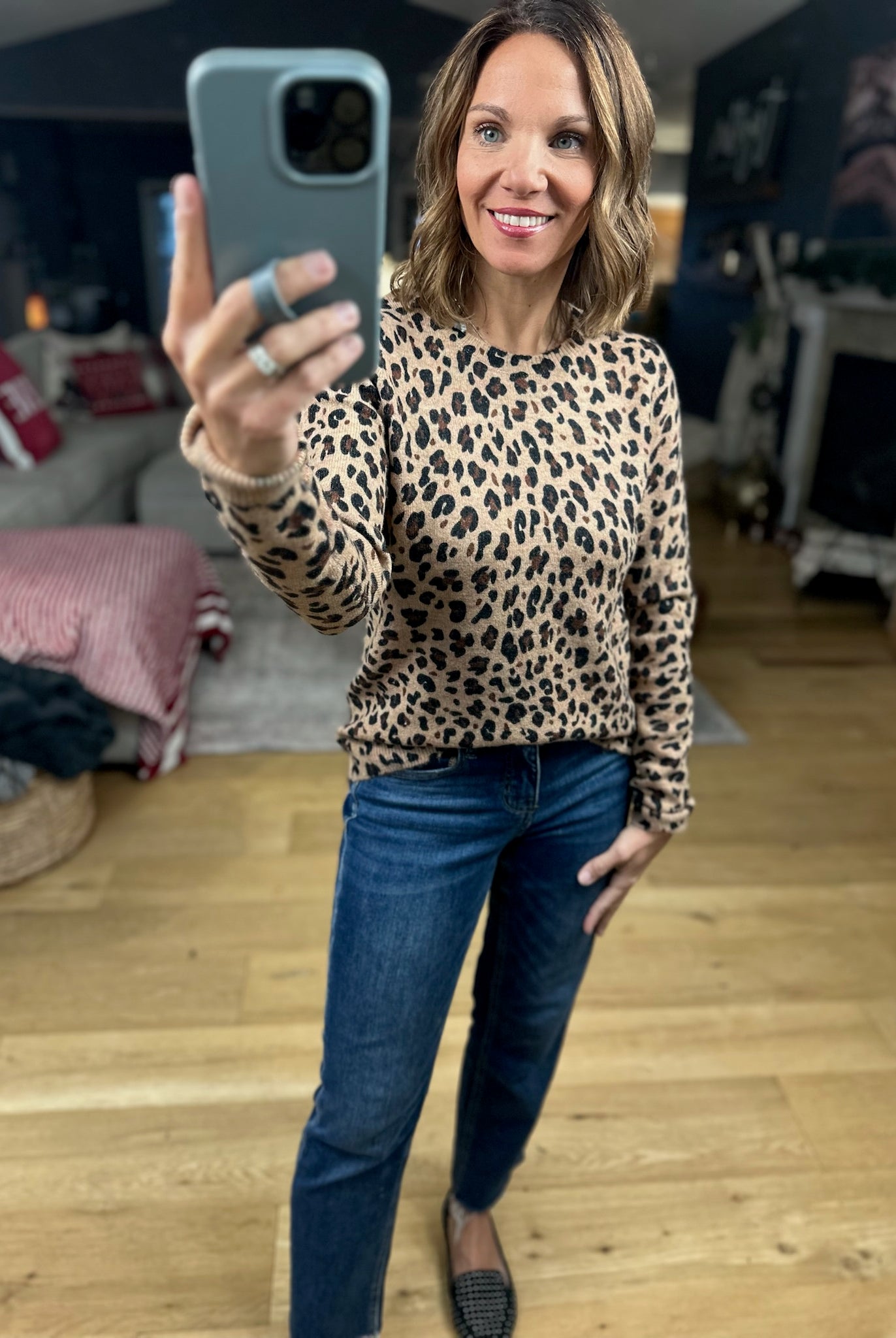 My Mission Animal Print Knit-Sweaters-Staccato-Anna Kaytes Boutique, Women's Fashion Boutique in Grinnell, Iowa