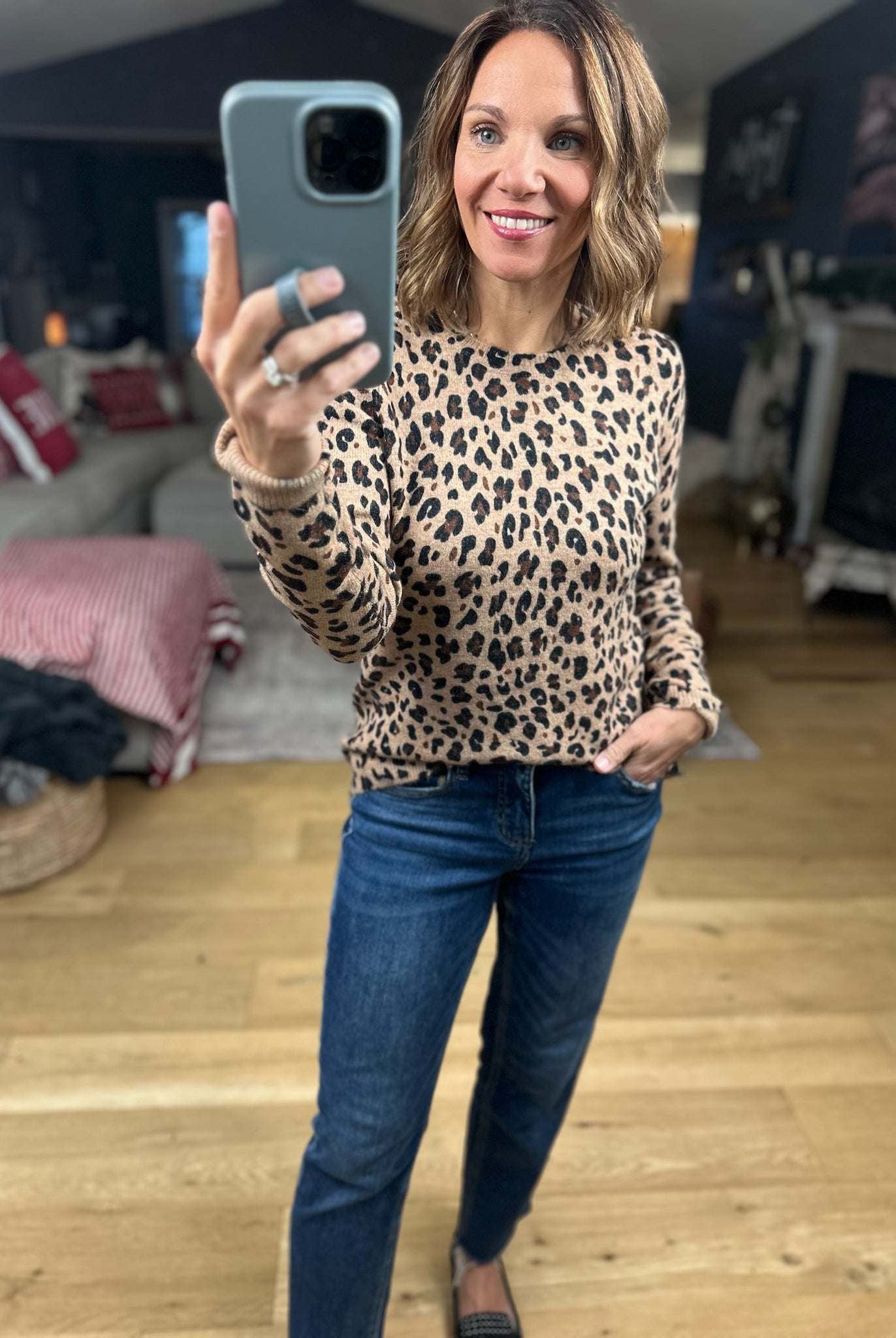 My Mission Animal Print Knit-Sweaters-Staccato-Anna Kaytes Boutique, Women's Fashion Boutique in Grinnell, Iowa