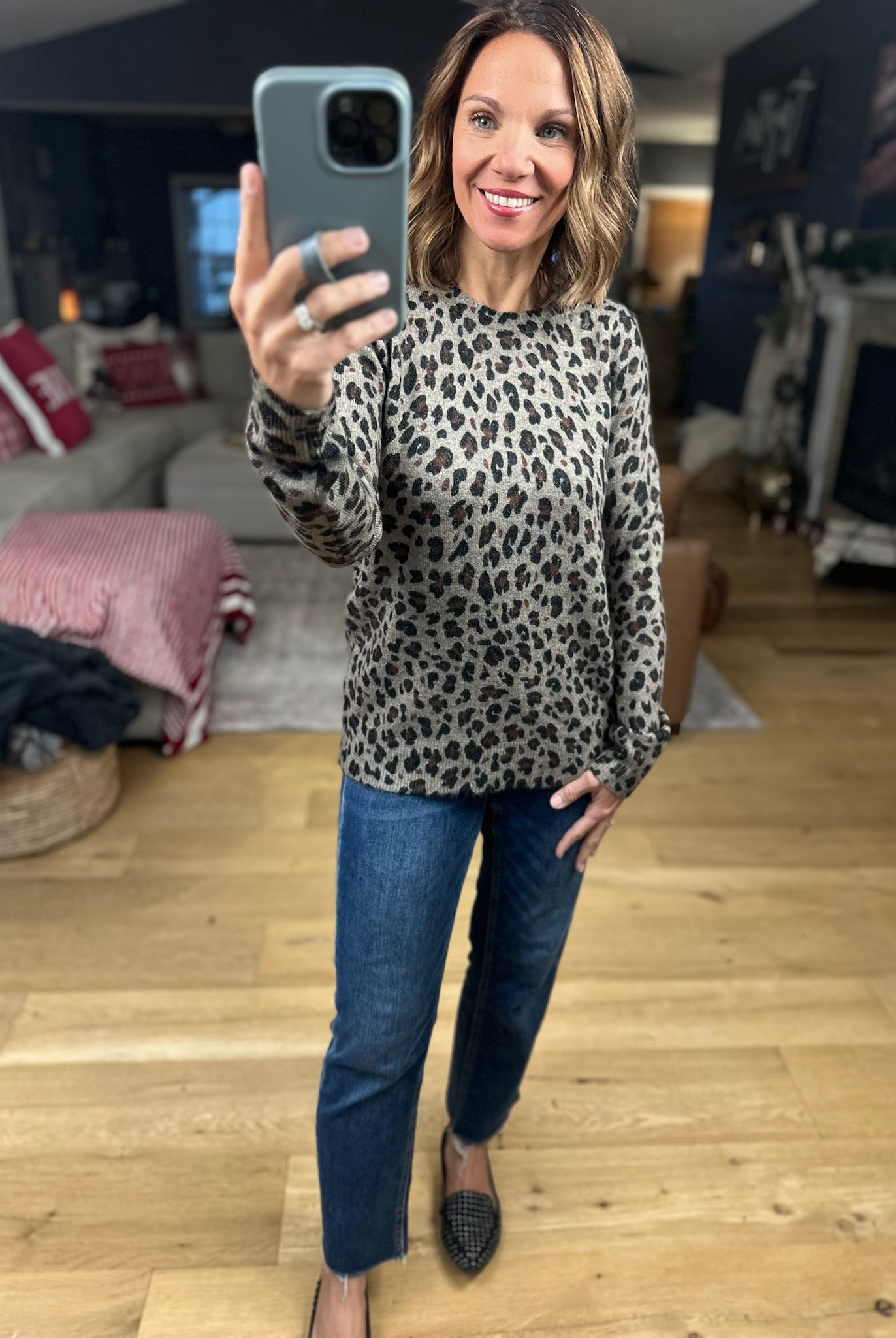 My Mission Animal Print Knit-Sweaters-Staccato-Anna Kaytes Boutique, Women's Fashion Boutique in Grinnell, Iowa