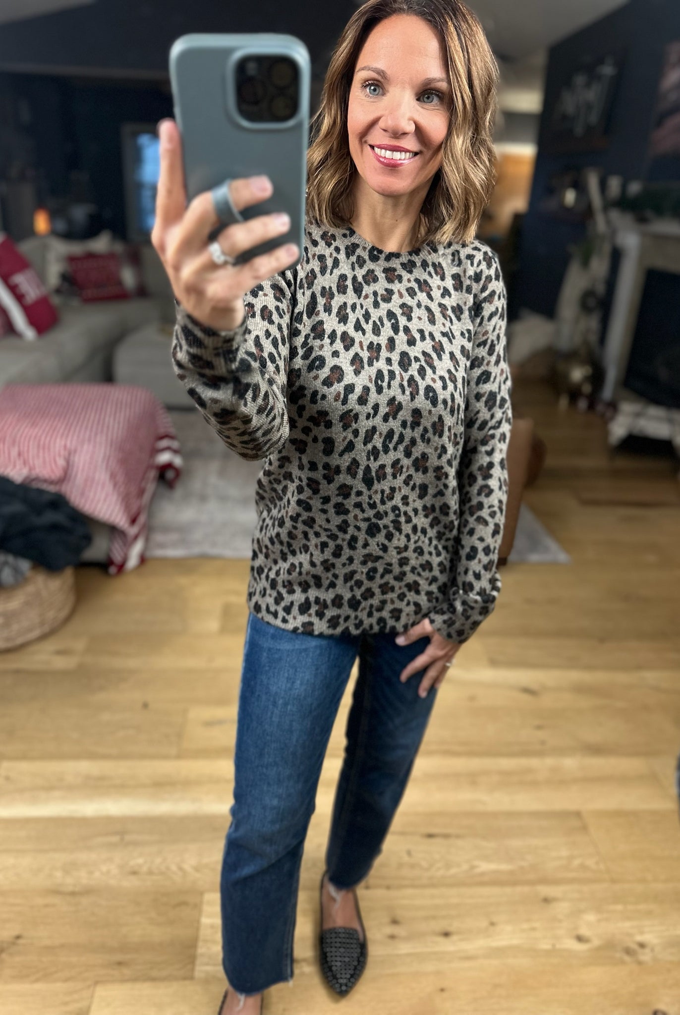 My Mission Animal Print Knit-Sweaters-Staccato-Anna Kaytes Boutique, Women's Fashion Boutique in Grinnell, Iowa