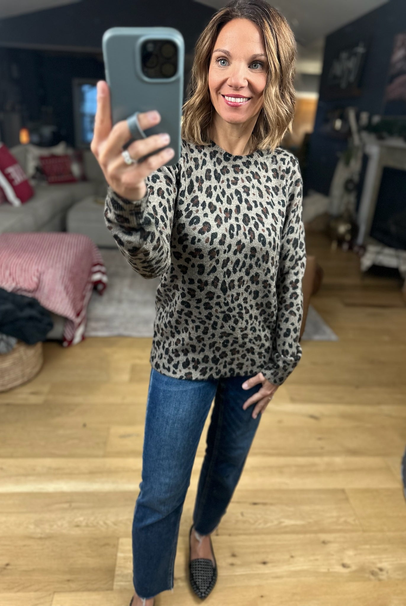 My Mission Animal Print Knit-Sweaters-Staccato-Anna Kaytes Boutique, Women's Fashion Boutique in Grinnell, Iowa