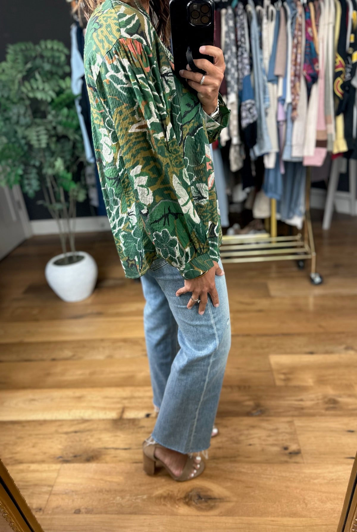 Sunday Best Floral Top-Long Sleeves-Umgee-Anna Kaytes Boutique, Women's Fashion Boutique in Grinnell, Iowa