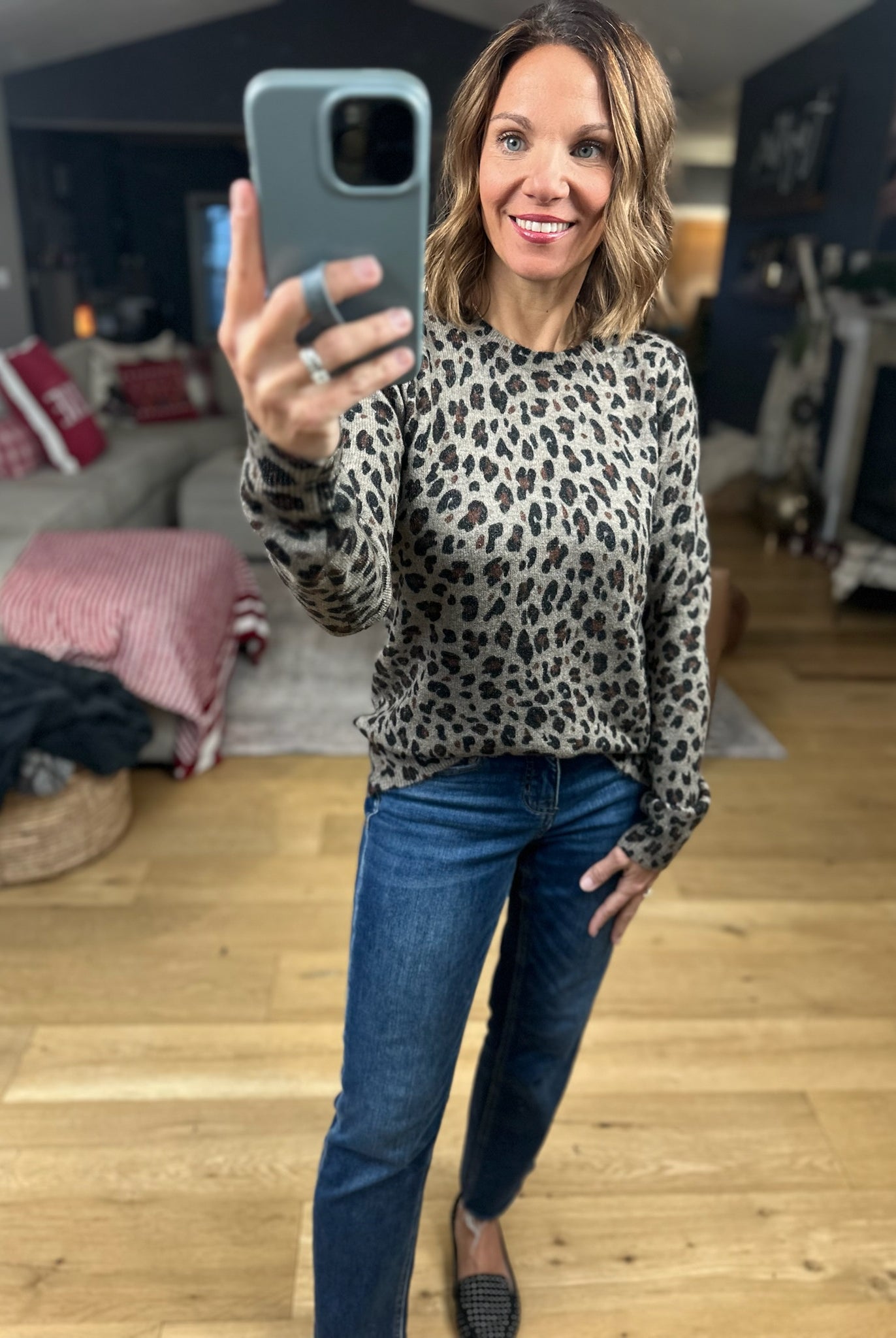 My Mission Animal Print Knit-Sweaters-Staccato-Anna Kaytes Boutique, Women's Fashion Boutique in Grinnell, Iowa