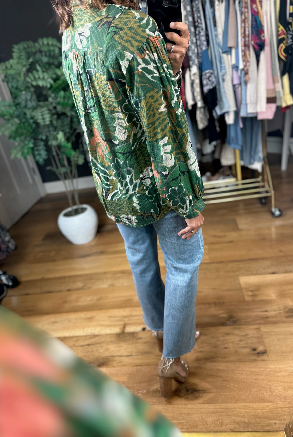 Sunday Best Floral Top-Long Sleeves-Umgee-Anna Kaytes Boutique, Women's Fashion Boutique in Grinnell, Iowa