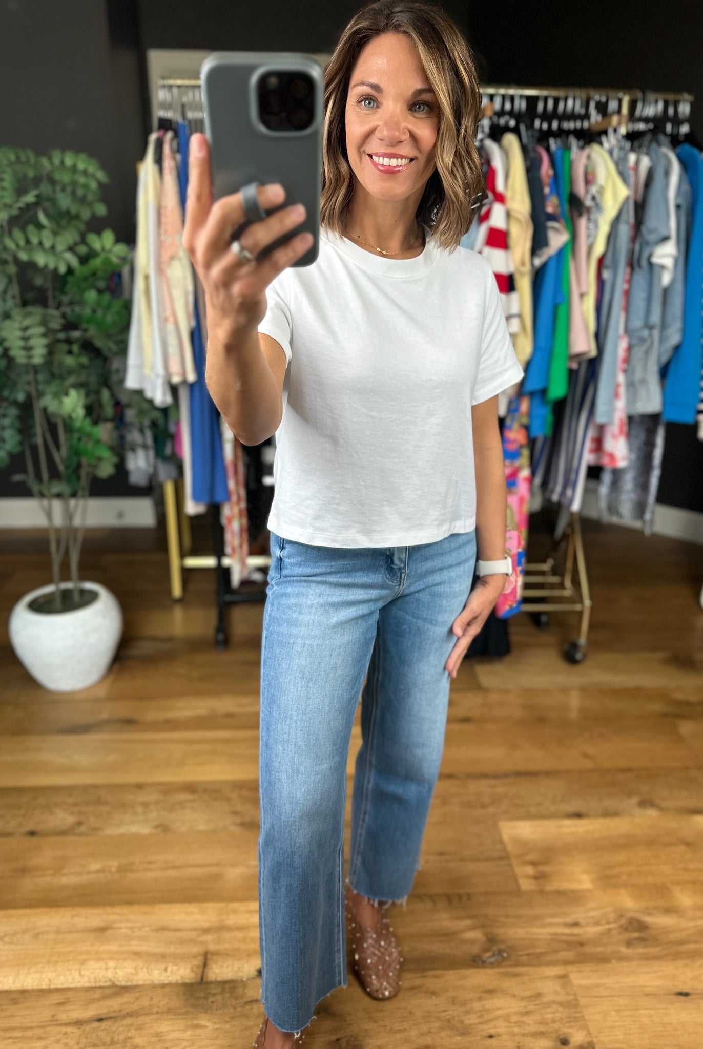Tell Me More Cotton Tee-Short Sleeves-By Together-Anna Kaytes Boutique, Women's Fashion Boutique in Grinnell, Iowa
