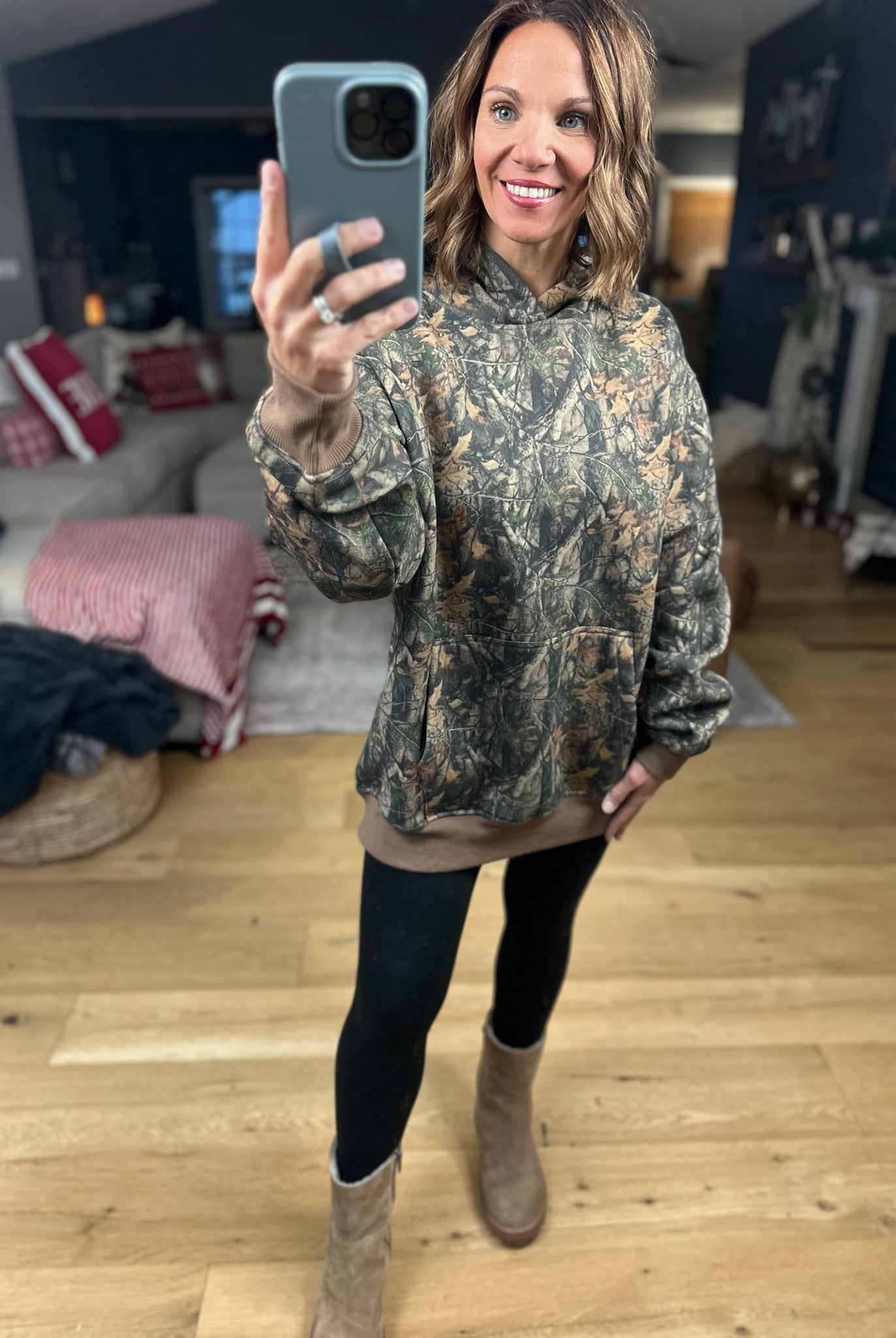 Venture Out Camo Hoodie-Sweaters-TicToc-Anna Kaytes Boutique, Women's Fashion Boutique in Grinnell, Iowa