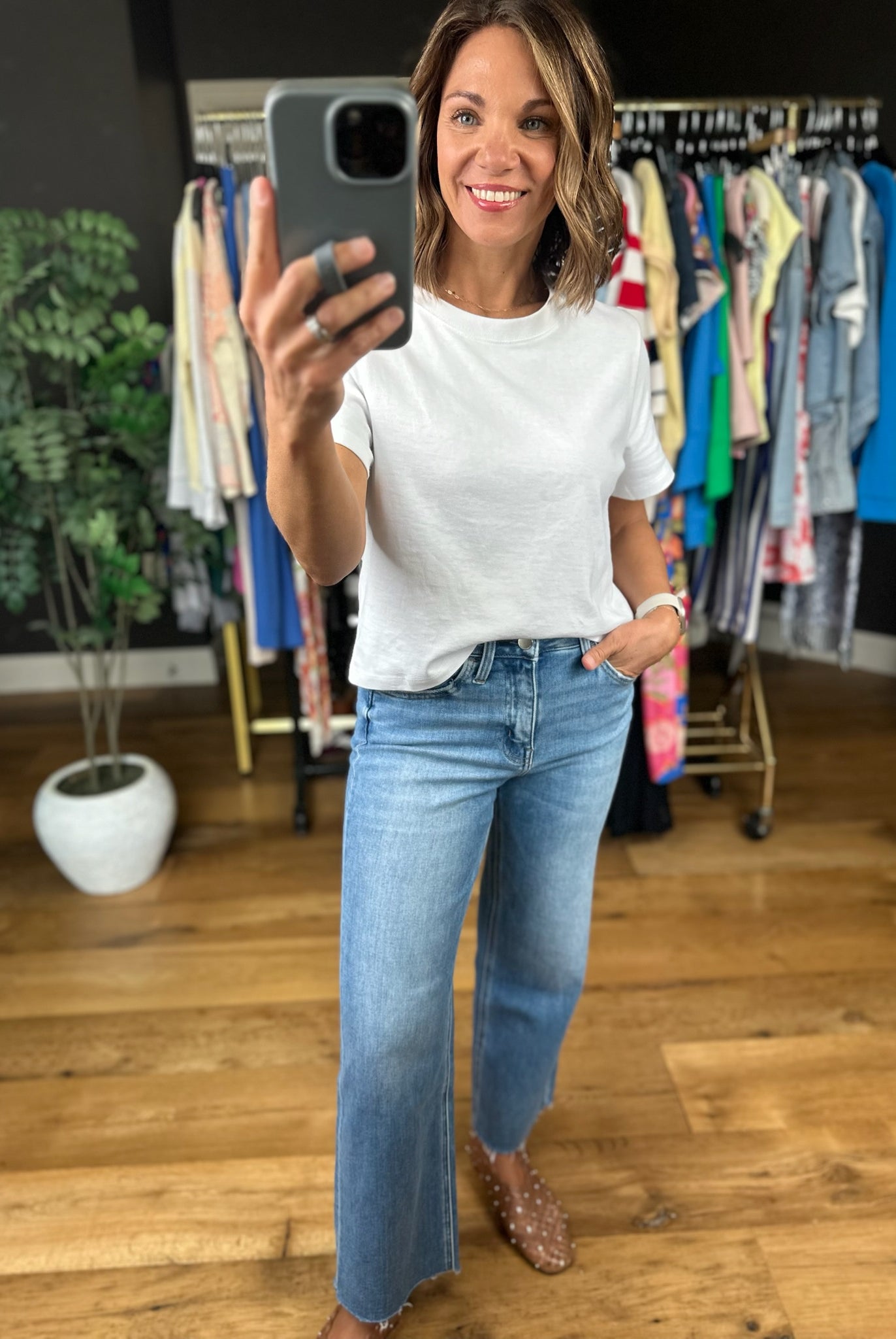 Tell Me More Cotton Tee-Short Sleeves-By Together-Anna Kaytes Boutique, Women's Fashion Boutique in Grinnell, Iowa