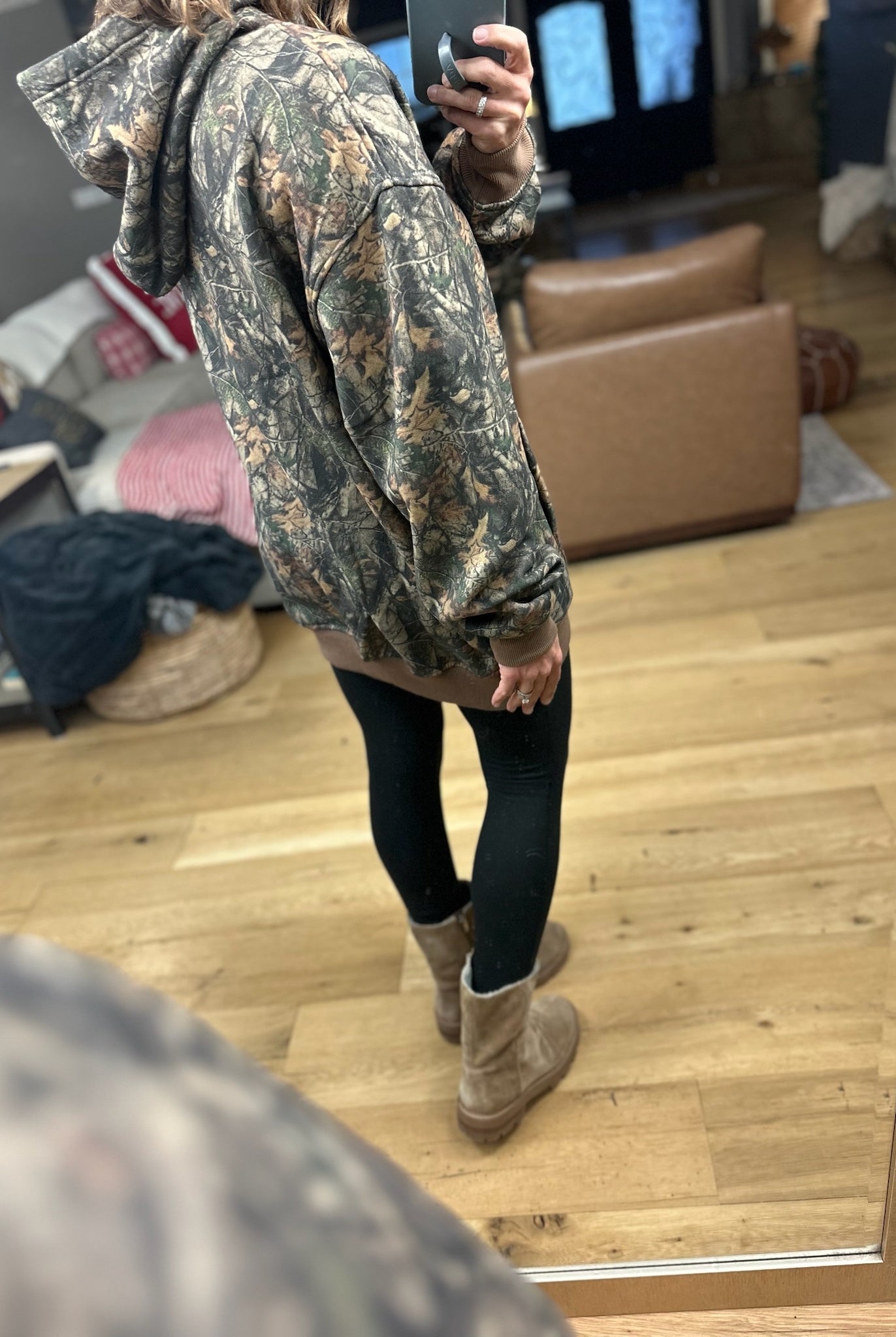 Venture Out Camo Hoodie-Sweaters-TicToc-Anna Kaytes Boutique, Women's Fashion Boutique in Grinnell, Iowa