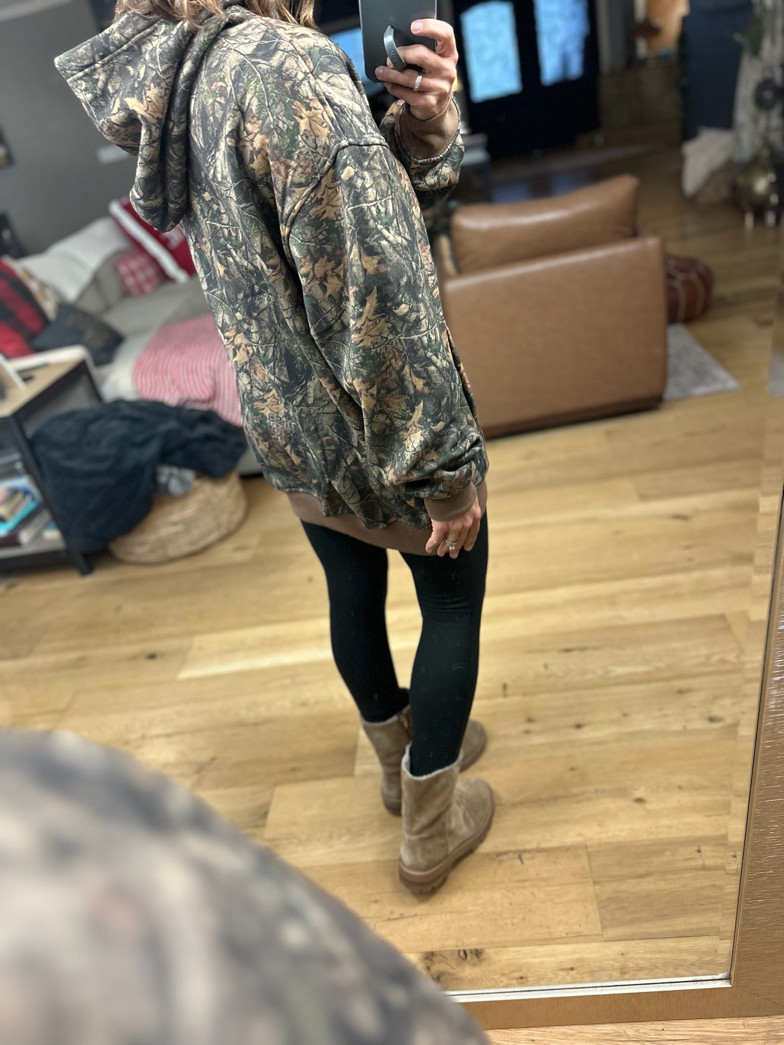 Venture Out Camo Hoodie-Sweaters-TicToc-Anna Kaytes Boutique, Women's Fashion Boutique in Grinnell, Iowa