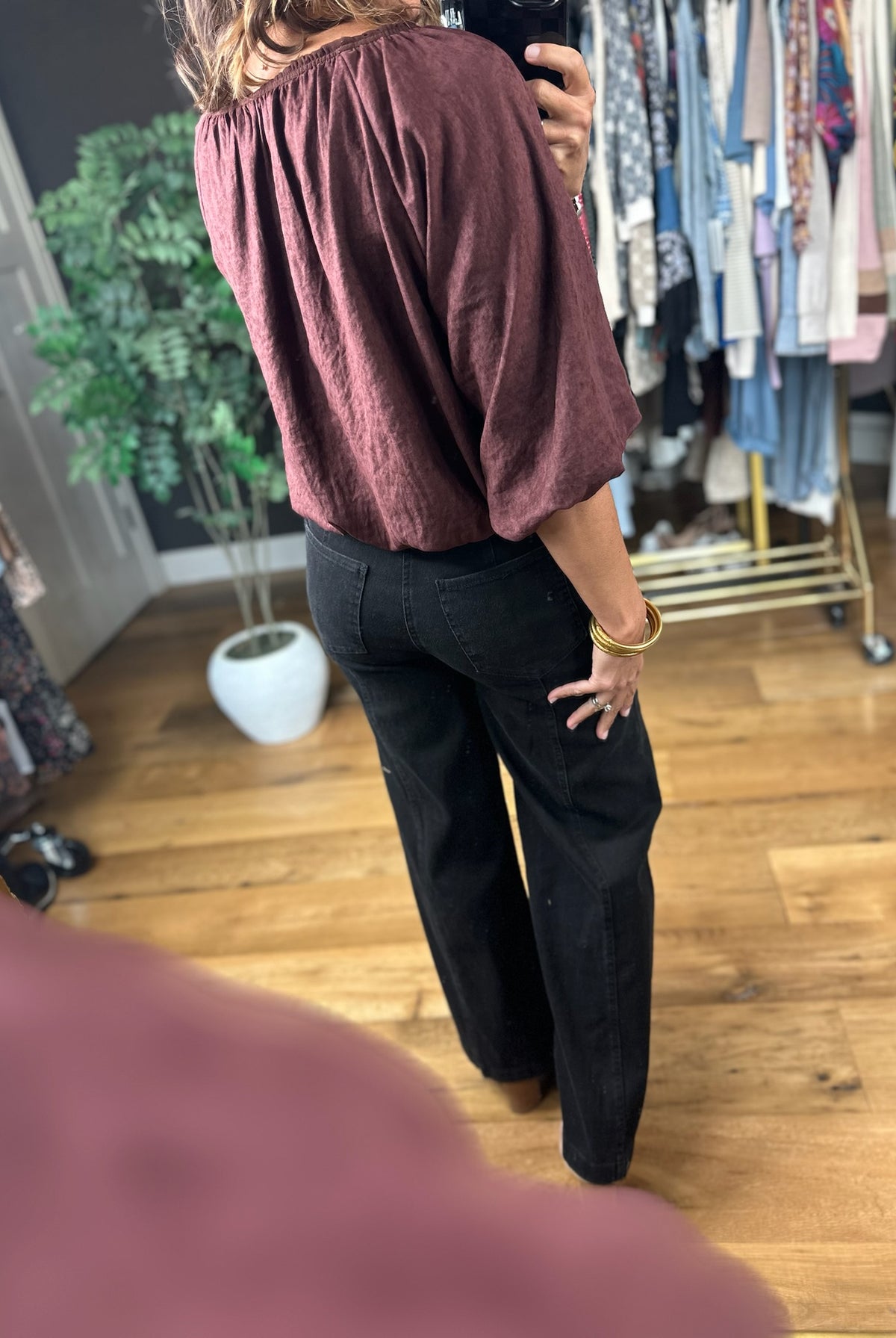 Trusting You Balloon-Hem Top-Top-THML-Anna Kaytes Boutique, Women's Fashion Boutique in Grinnell, Iowa
