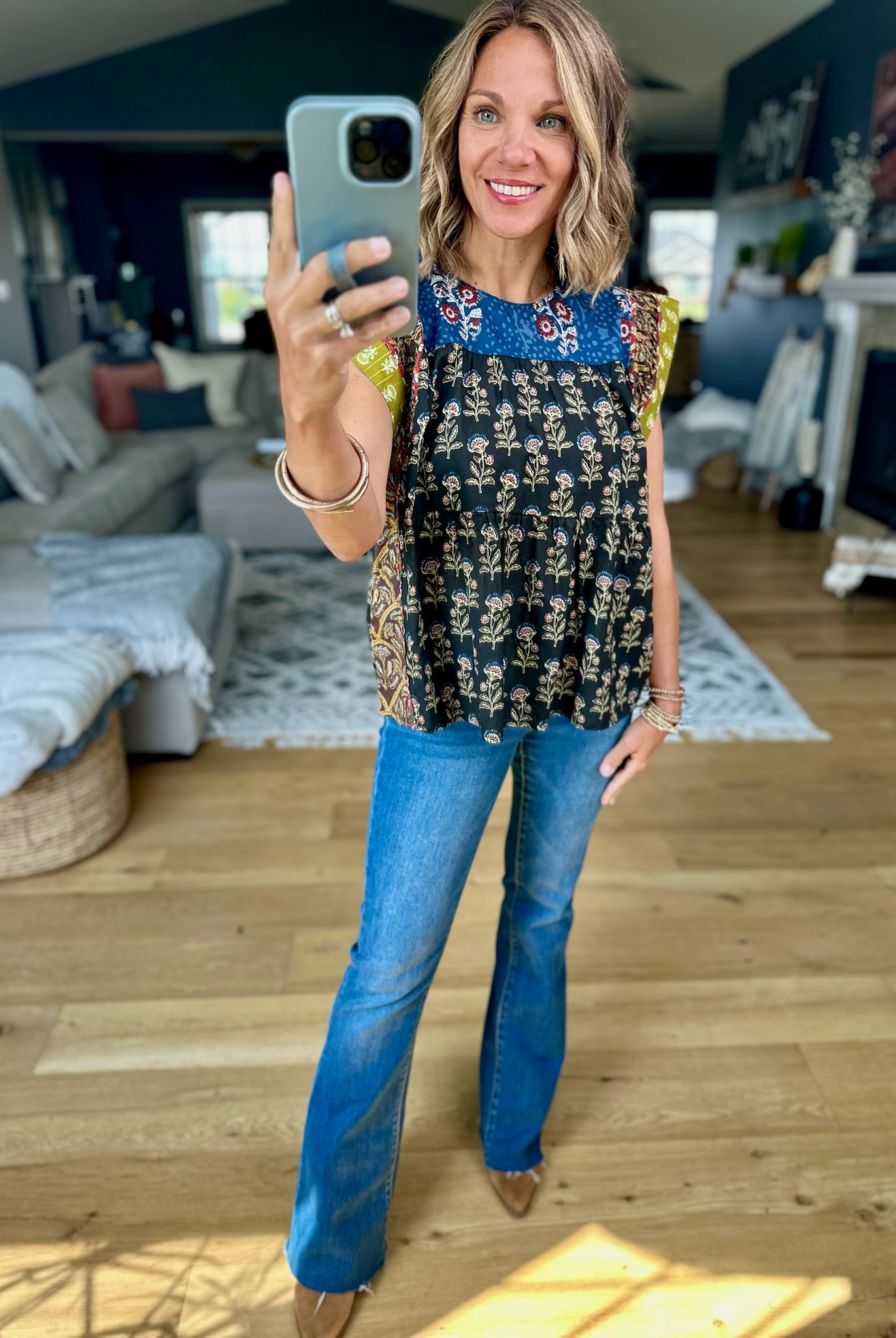 In Every Way Patchwork Top-THML-Anna Kaytes Boutique, Women's Fashion Boutique in Grinnell, Iowa