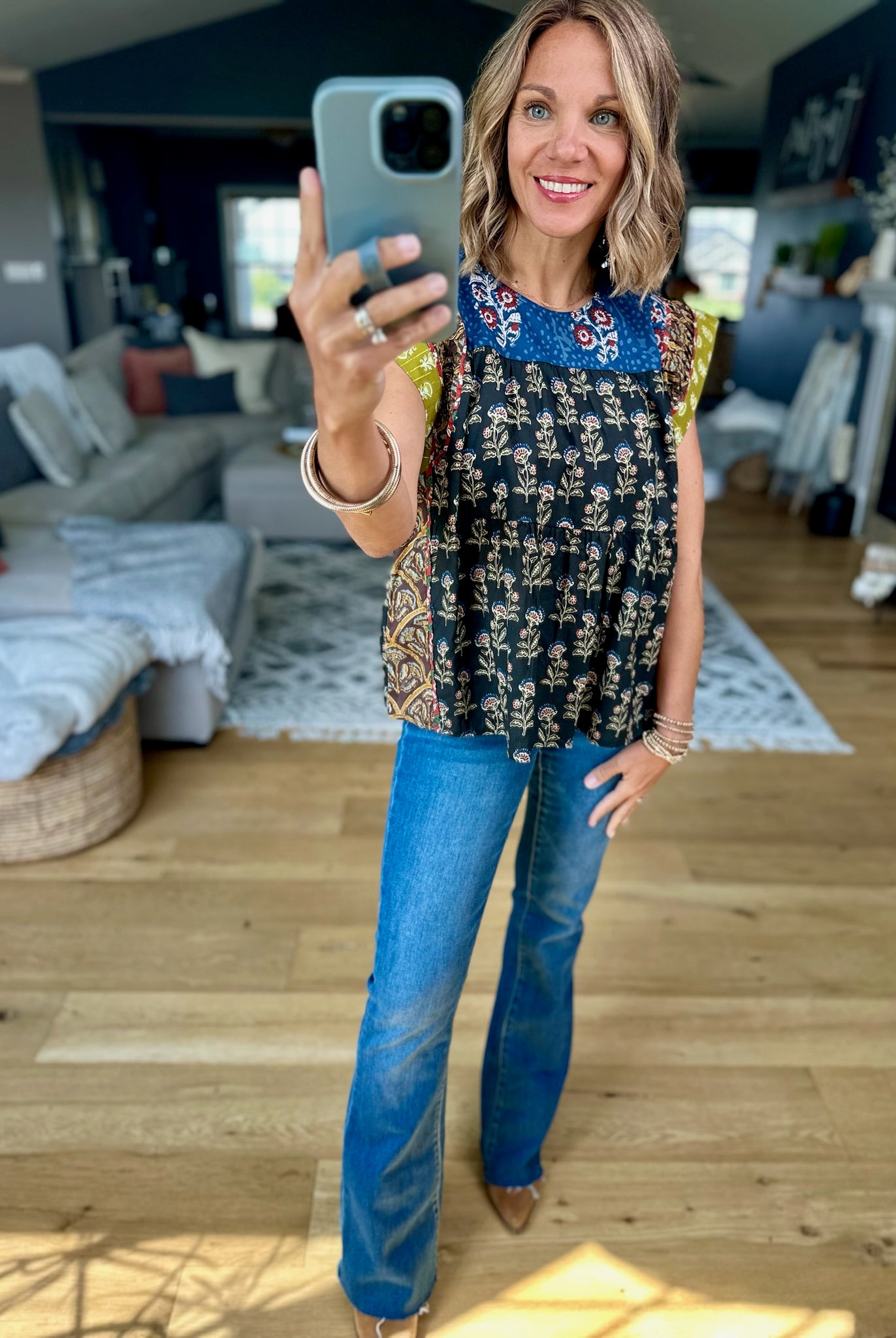 In Every Way Patchwork Top-THML-Anna Kaytes Boutique, Women's Fashion Boutique in Grinnell, Iowa