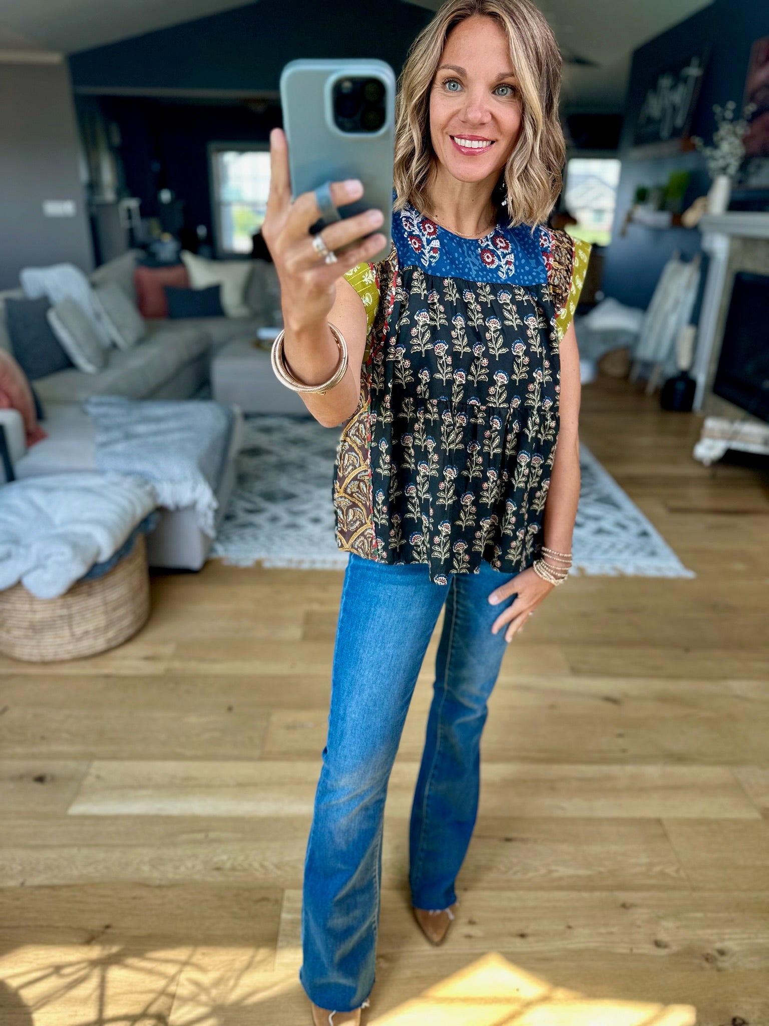 In Every Way Patchwork Top-THML-Anna Kaytes Boutique, Women's Fashion Boutique in Grinnell, Iowa