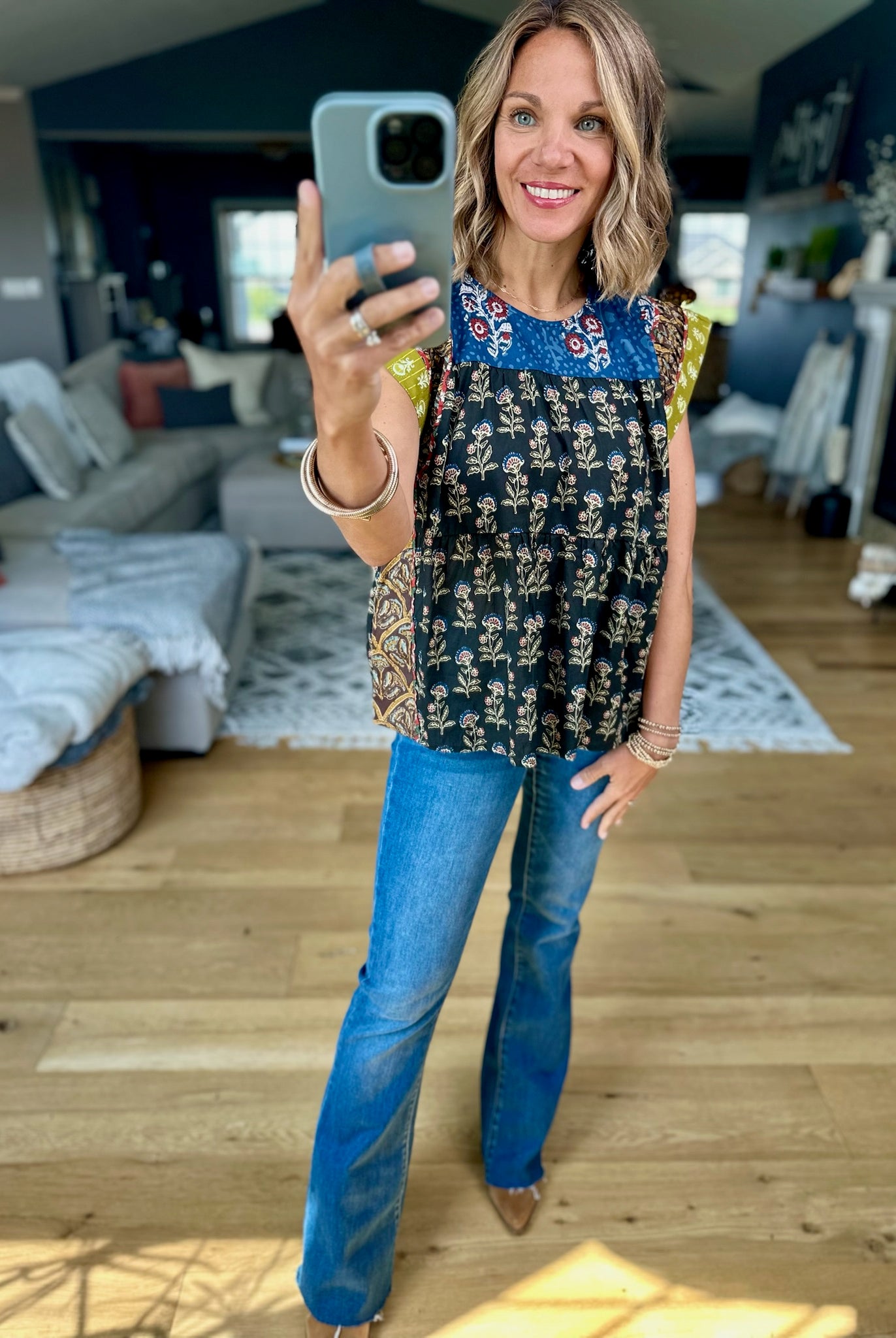 In Every Way Patchwork Top-THML-Anna Kaytes Boutique, Women's Fashion Boutique in Grinnell, Iowa