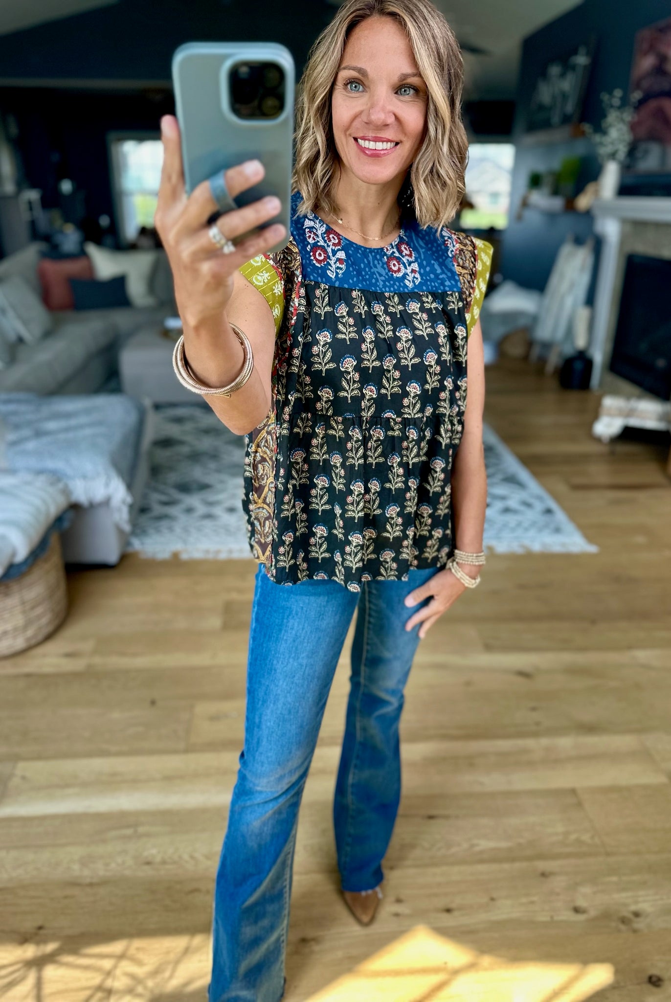 In Every Way Patchwork Top-THML-Anna Kaytes Boutique, Women's Fashion Boutique in Grinnell, Iowa