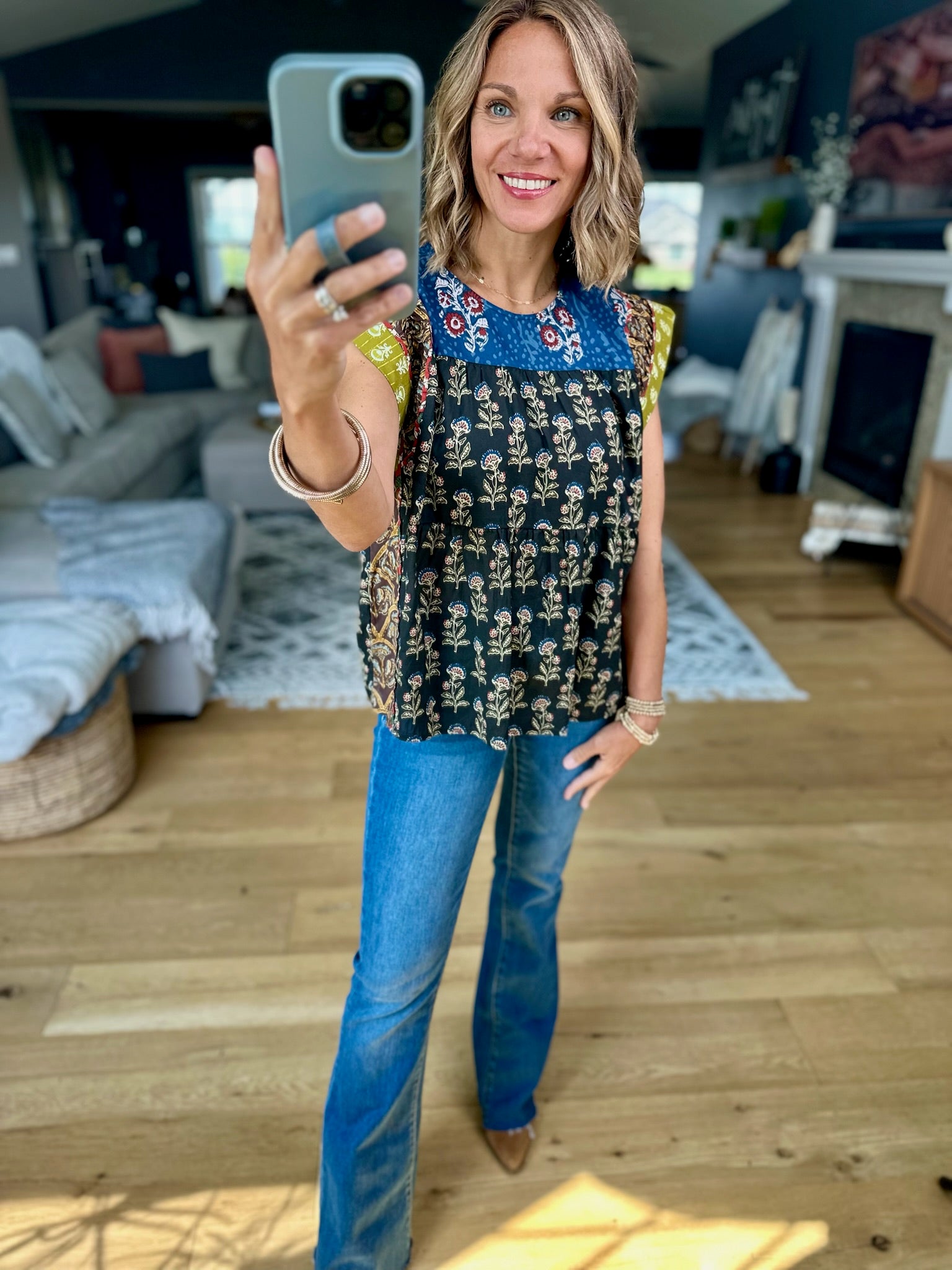 In Every Way Patchwork Top-THML-Anna Kaytes Boutique, Women's Fashion Boutique in Grinnell, Iowa