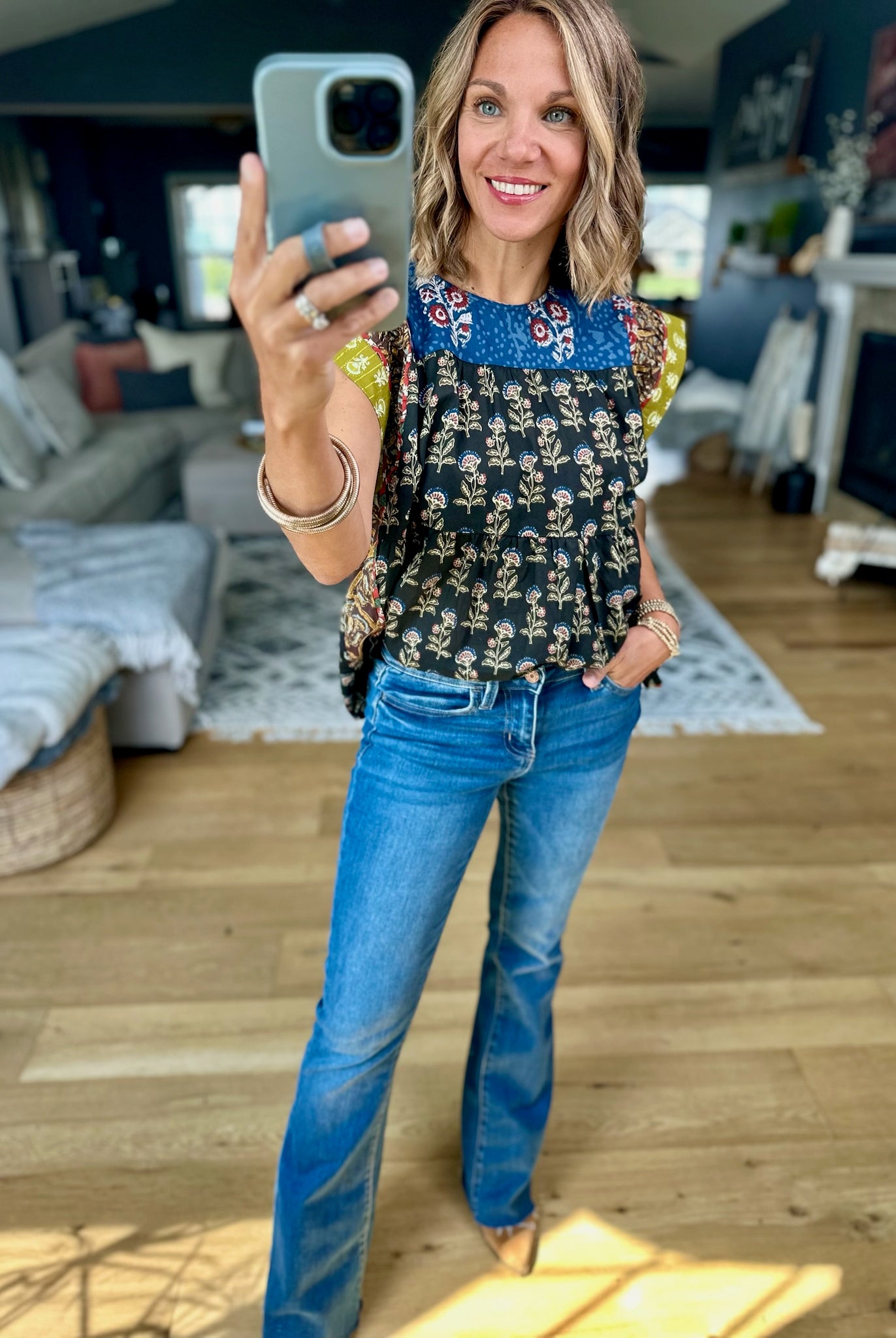 In Every Way Patchwork Top-THML-Anna Kaytes Boutique, Women's Fashion Boutique in Grinnell, Iowa