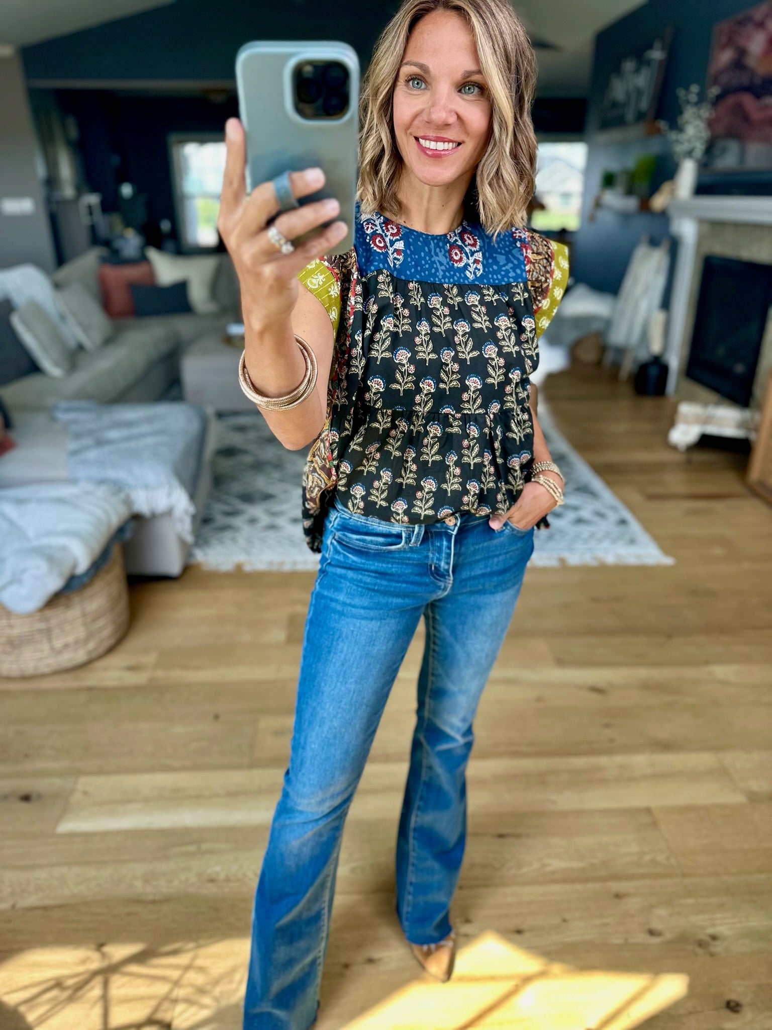 In Every Way Patchwork Top-THML-Anna Kaytes Boutique, Women's Fashion Boutique in Grinnell, Iowa