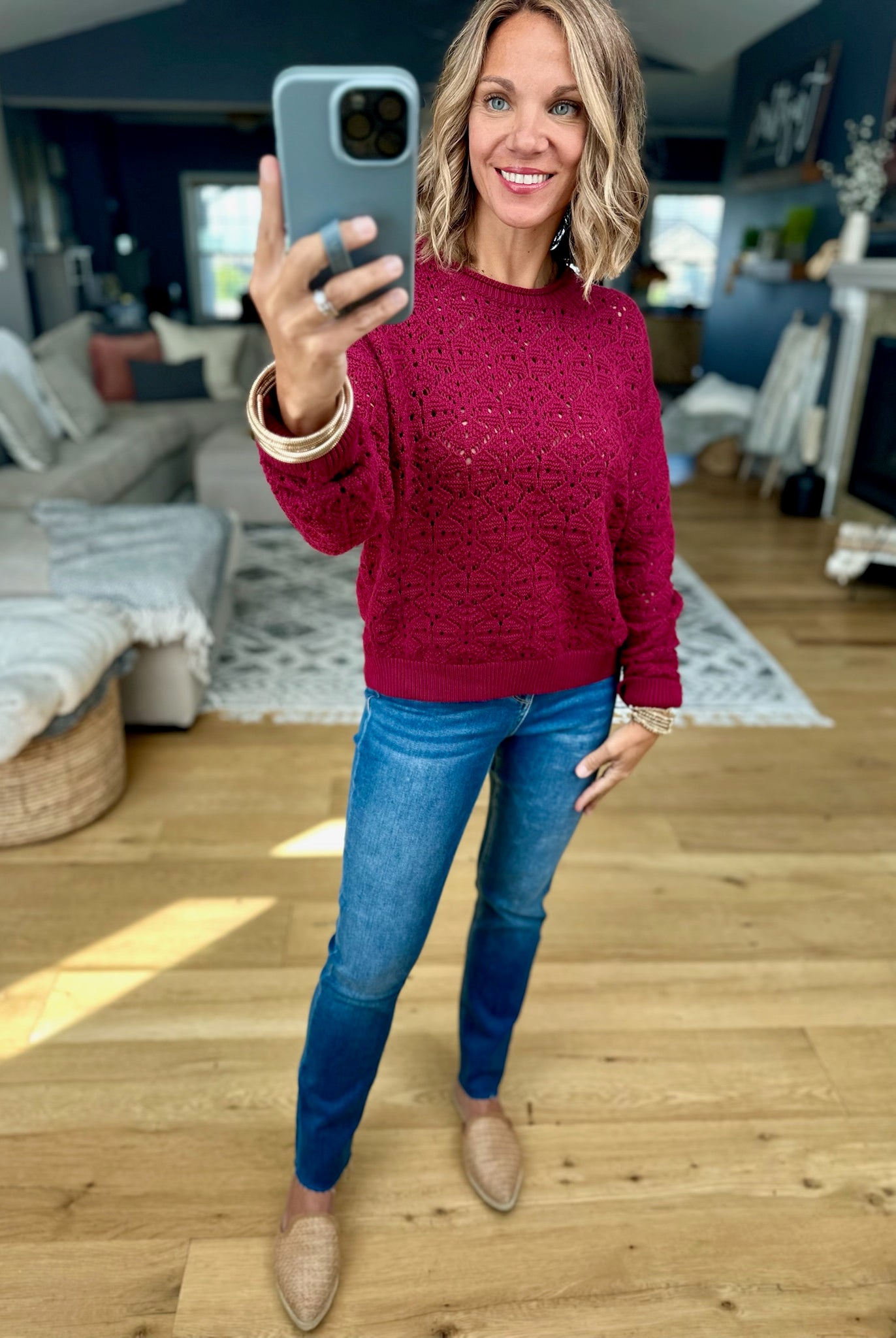 In Our View Crochet Crewneck Top-Wishlist-Anna Kaytes Boutique, Women's Fashion Boutique in Grinnell, Iowa