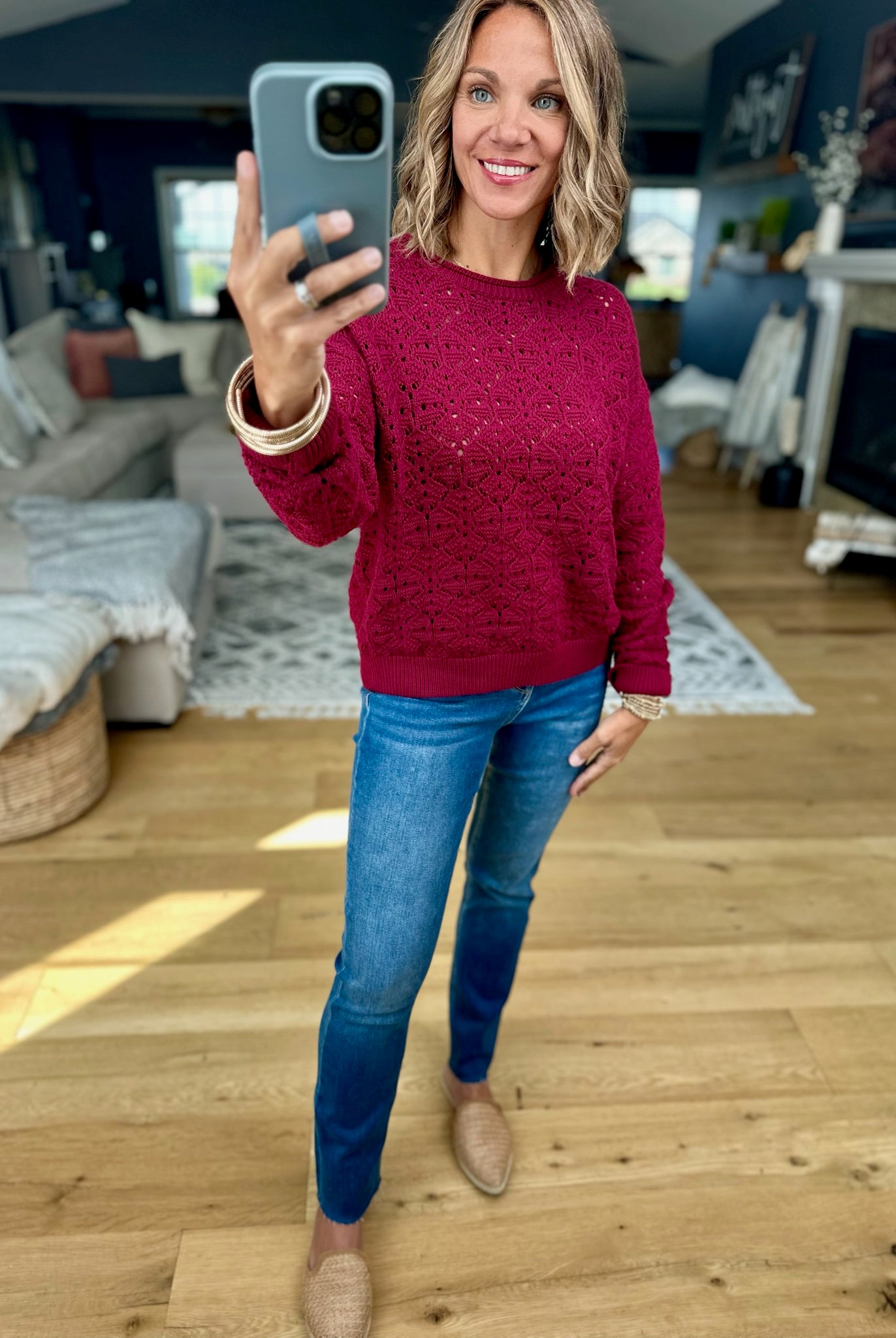 In Our View Crochet Crewneck Top-Wishlist-Anna Kaytes Boutique, Women's Fashion Boutique in Grinnell, Iowa