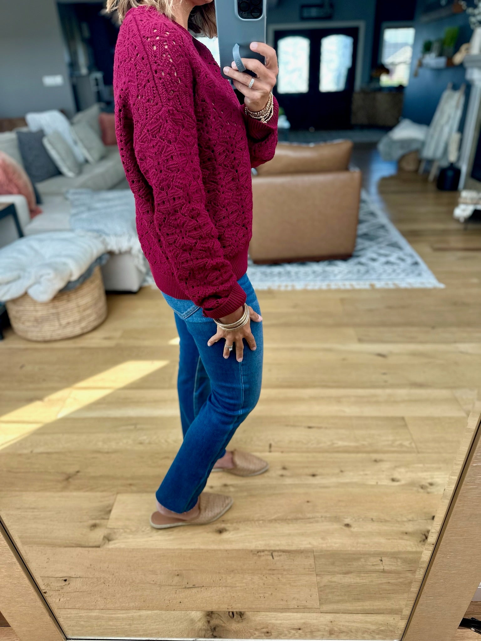 In Our View Crochet Crewneck Top-Wishlist-Anna Kaytes Boutique, Women's Fashion Boutique in Grinnell, Iowa