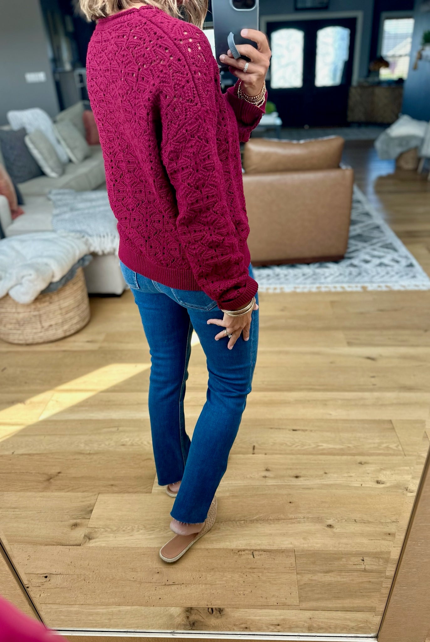 In Our View Crochet Crewneck Top-Wishlist-Anna Kaytes Boutique, Women's Fashion Boutique in Grinnell, Iowa