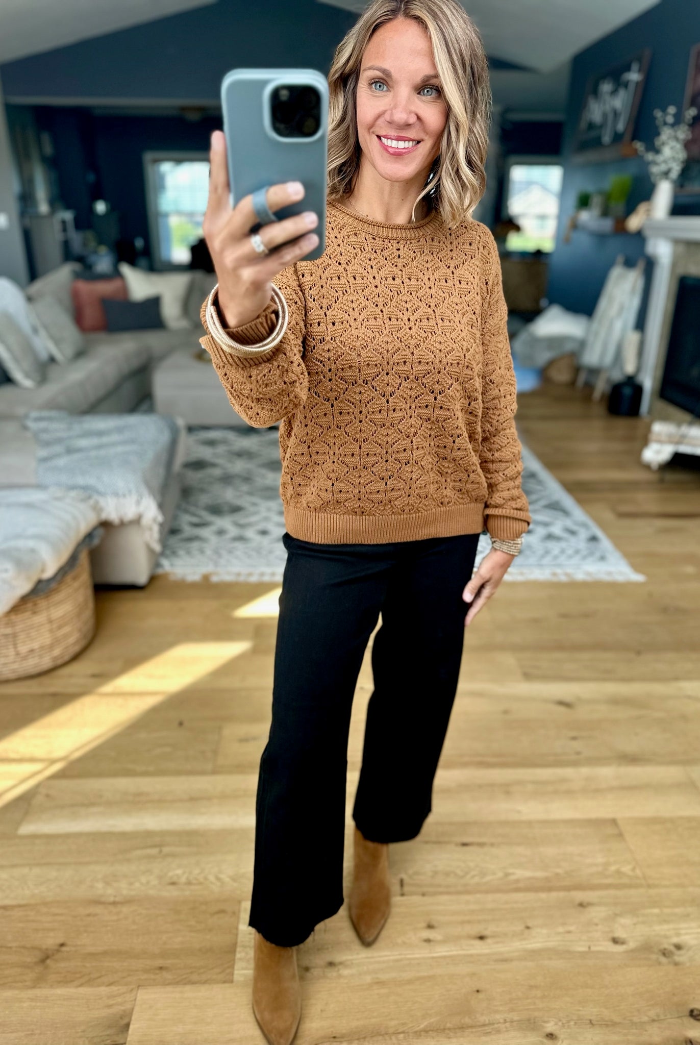 In Our View Crochet Crewneck Top-Wishlist-Anna Kaytes Boutique, Women's Fashion Boutique in Grinnell, Iowa