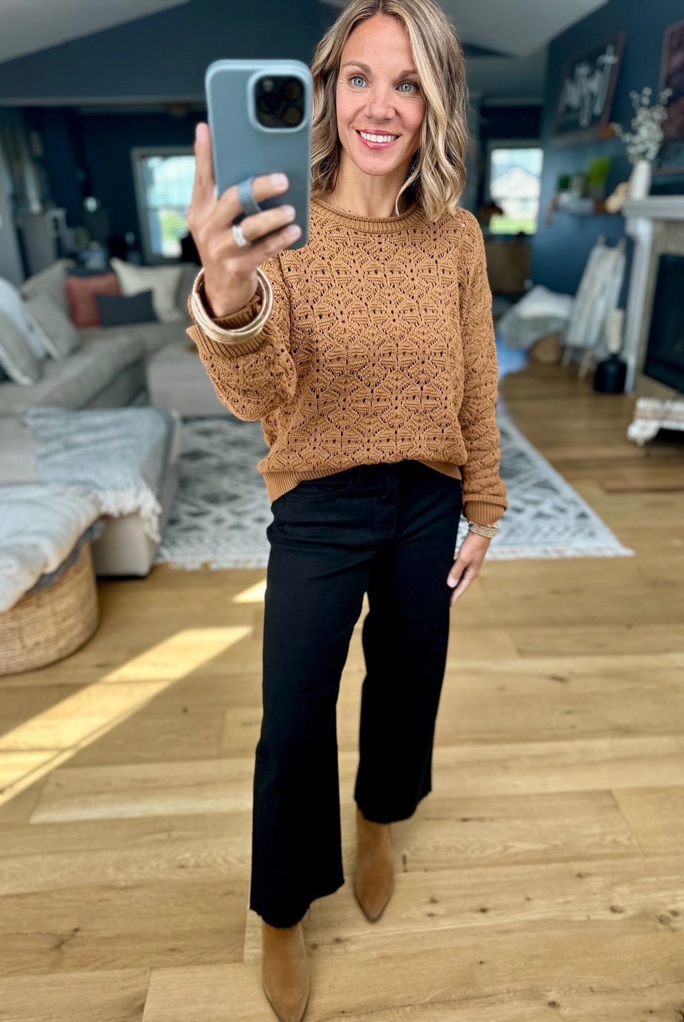 In Our View Crochet Crewneck Top-Wishlist-Anna Kaytes Boutique, Women's Fashion Boutique in Grinnell, Iowa