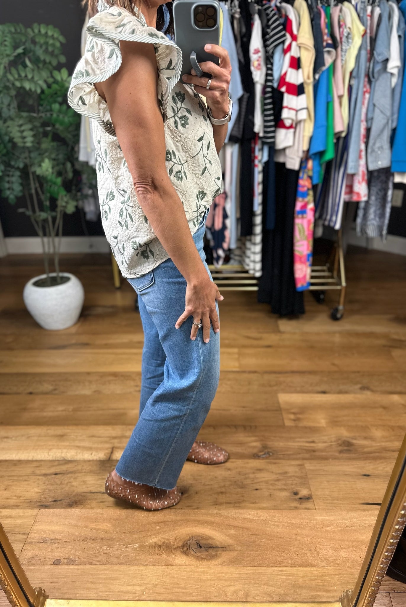 Made For Love Flutter Sleeve Top-Short Sleeves-She & Sky-Anna Kaytes Boutique, Women's Fashion Boutique in Grinnell, Iowa