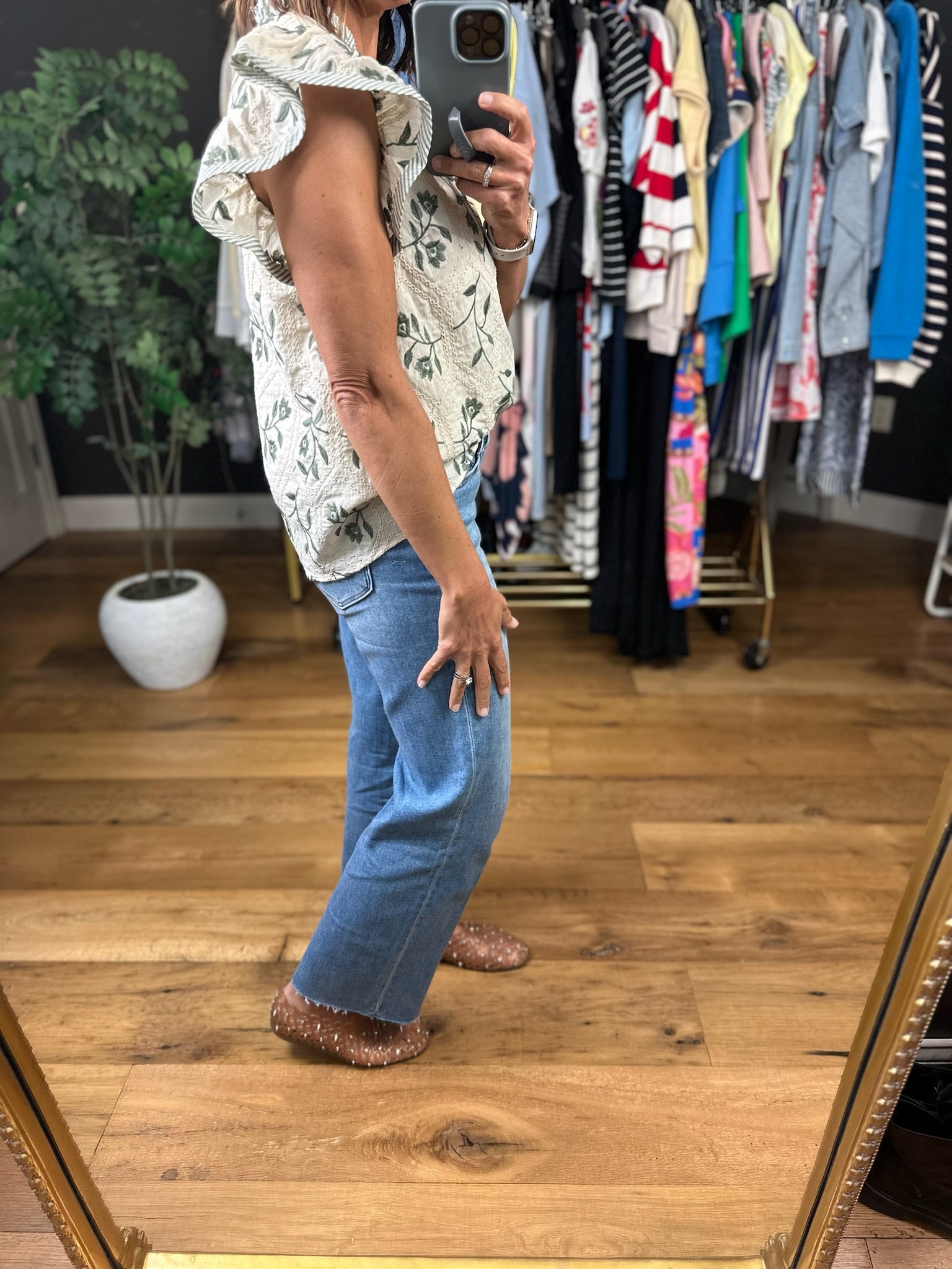 Made For Love Flutter Sleeve Top-Short Sleeves-She & Sky-Anna Kaytes Boutique, Women's Fashion Boutique in Grinnell, Iowa