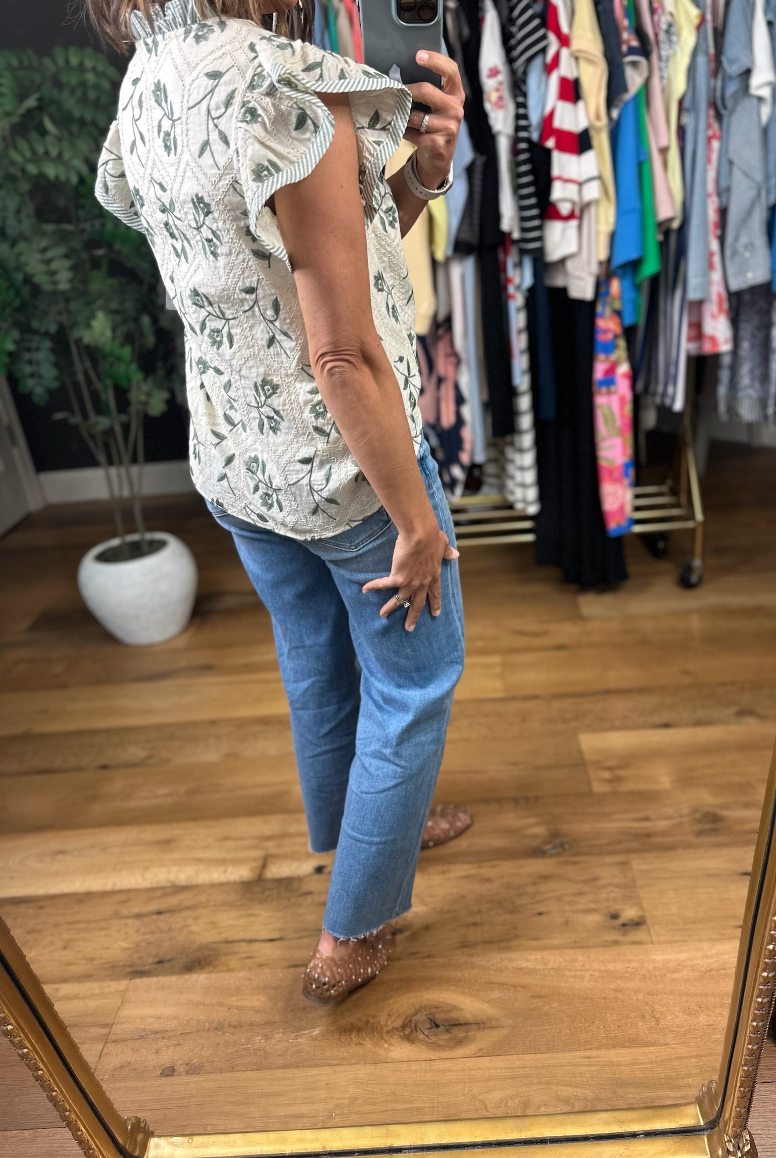 Made For Love Flutter Sleeve Top-Short Sleeves-She & Sky-Anna Kaytes Boutique, Women's Fashion Boutique in Grinnell, Iowa
