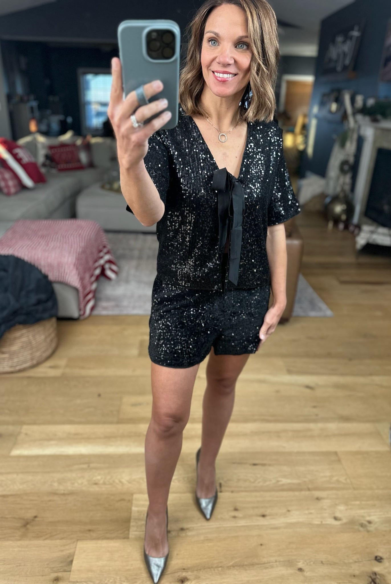 A New Me Sequin 2-Piece Set-Dresses-Wishlist-Anna Kaytes Boutique, Women's Fashion Boutique in Grinnell, Iowa