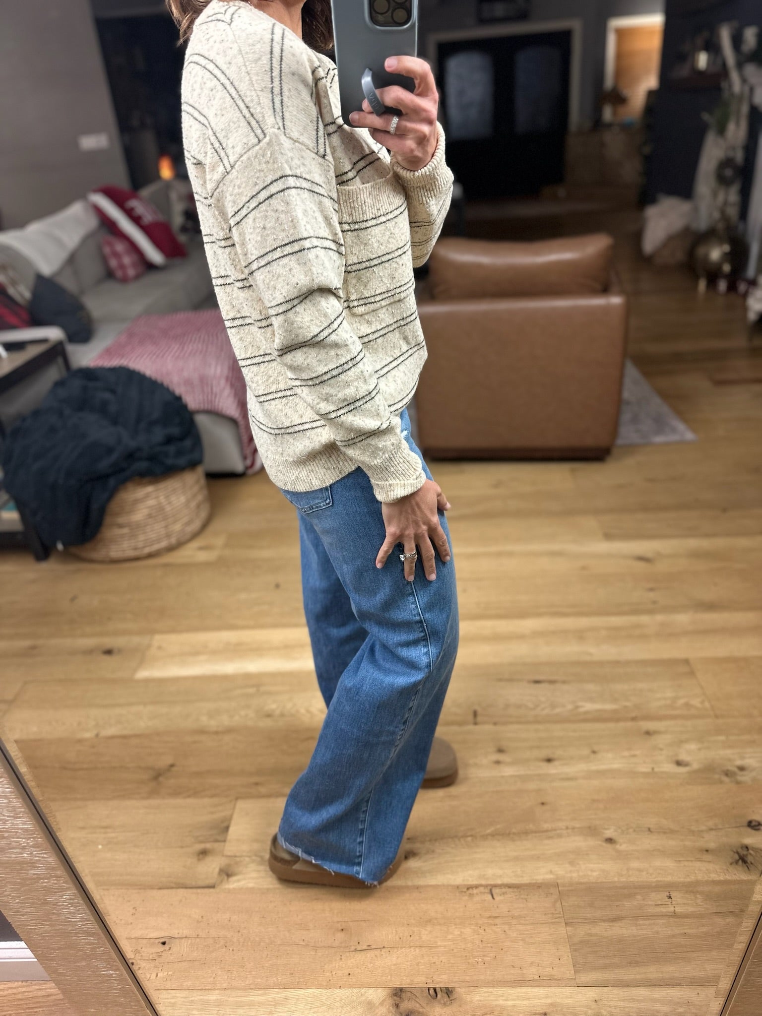 Through The Seasons Striped Knit Top-55725-Staccato-Anna Kaytes Boutique, Women's Fashion Boutique in Grinnell, Iowa