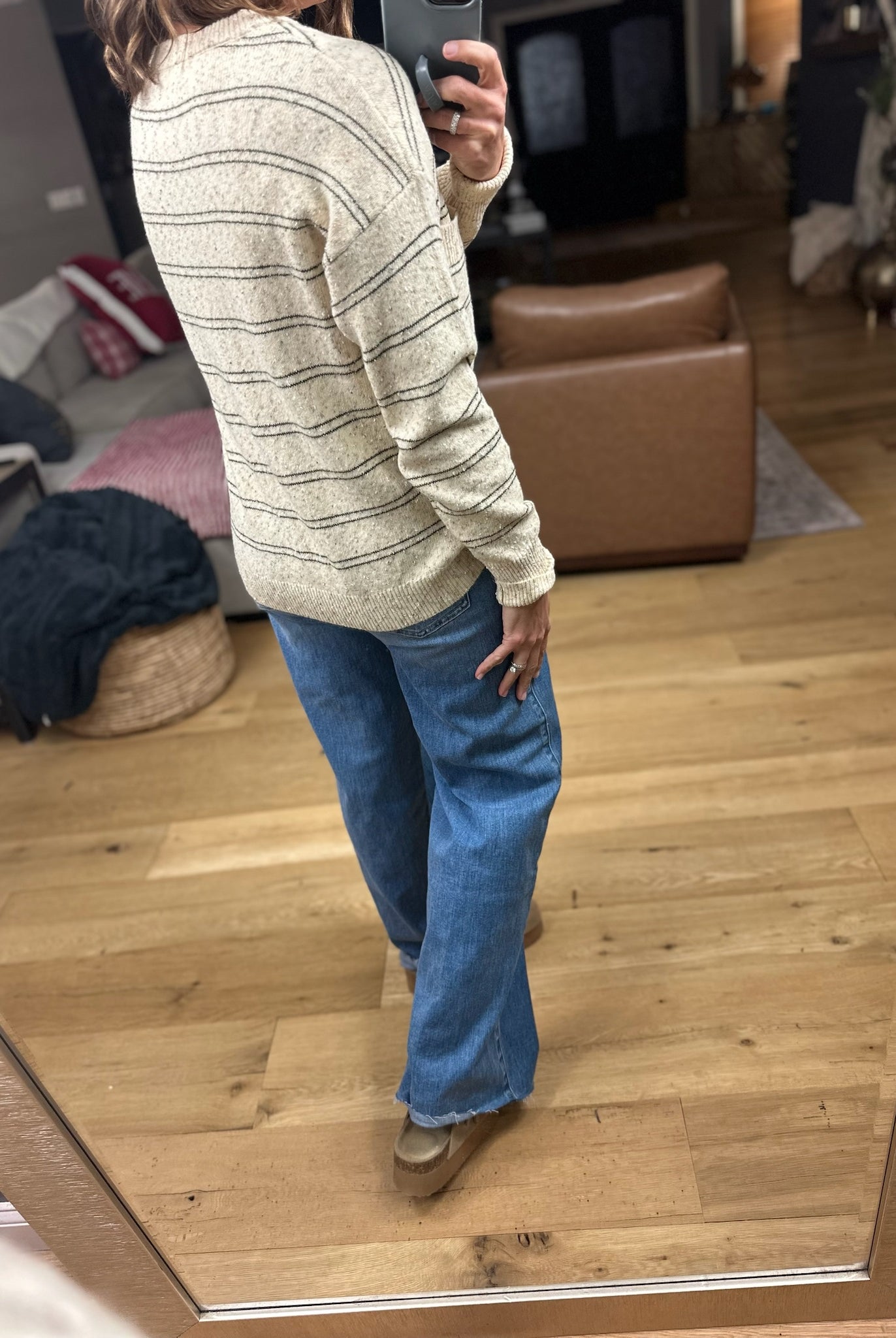 Through The Seasons Striped Knit Top-55725-Staccato-Anna Kaytes Boutique, Women's Fashion Boutique in Grinnell, Iowa