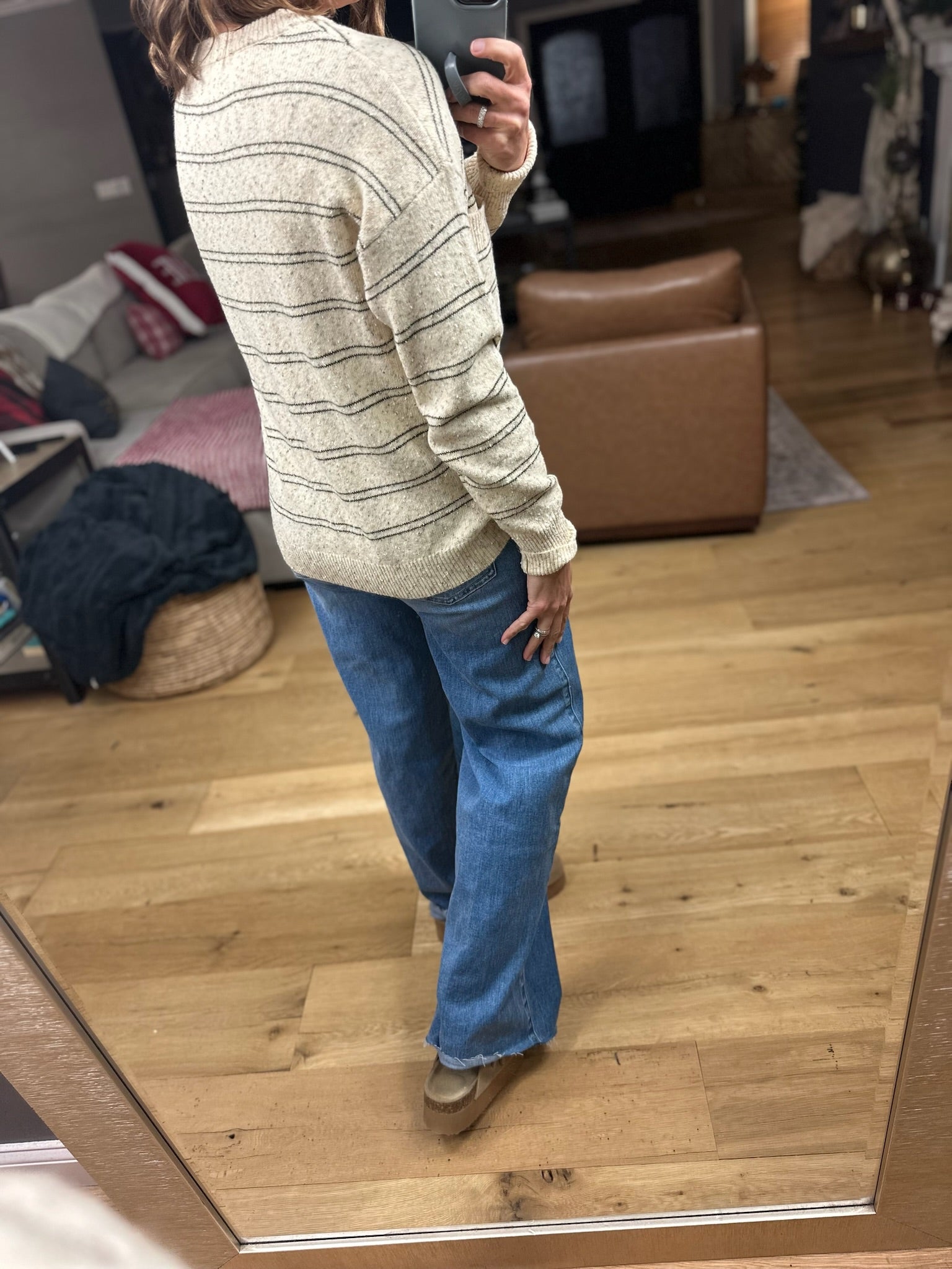 Through The Seasons Striped Knit Top-55725-Staccato-Anna Kaytes Boutique, Women's Fashion Boutique in Grinnell, Iowa